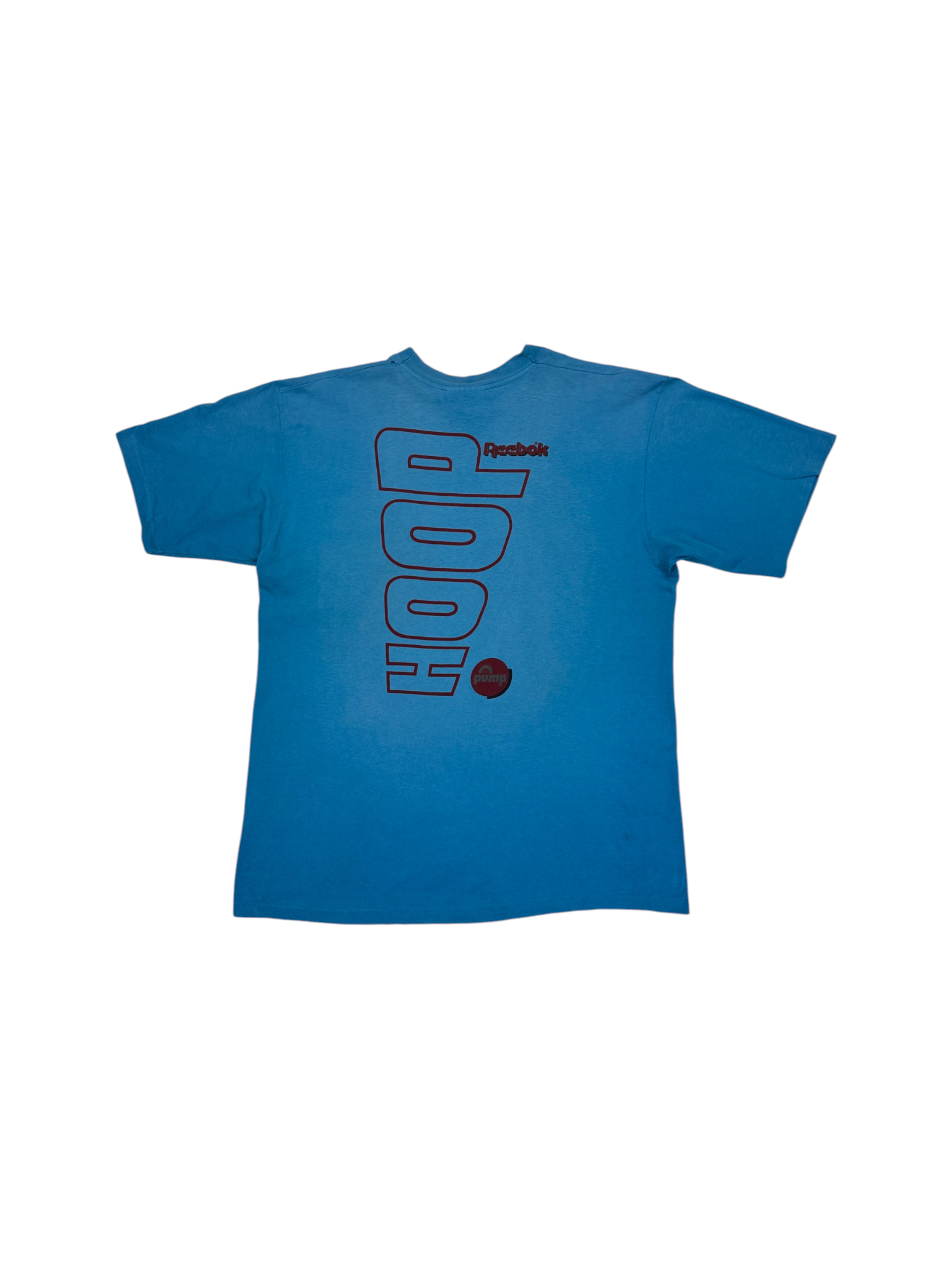 90s Reebok Shirt "Play some Hoop" Single Stitch Blau