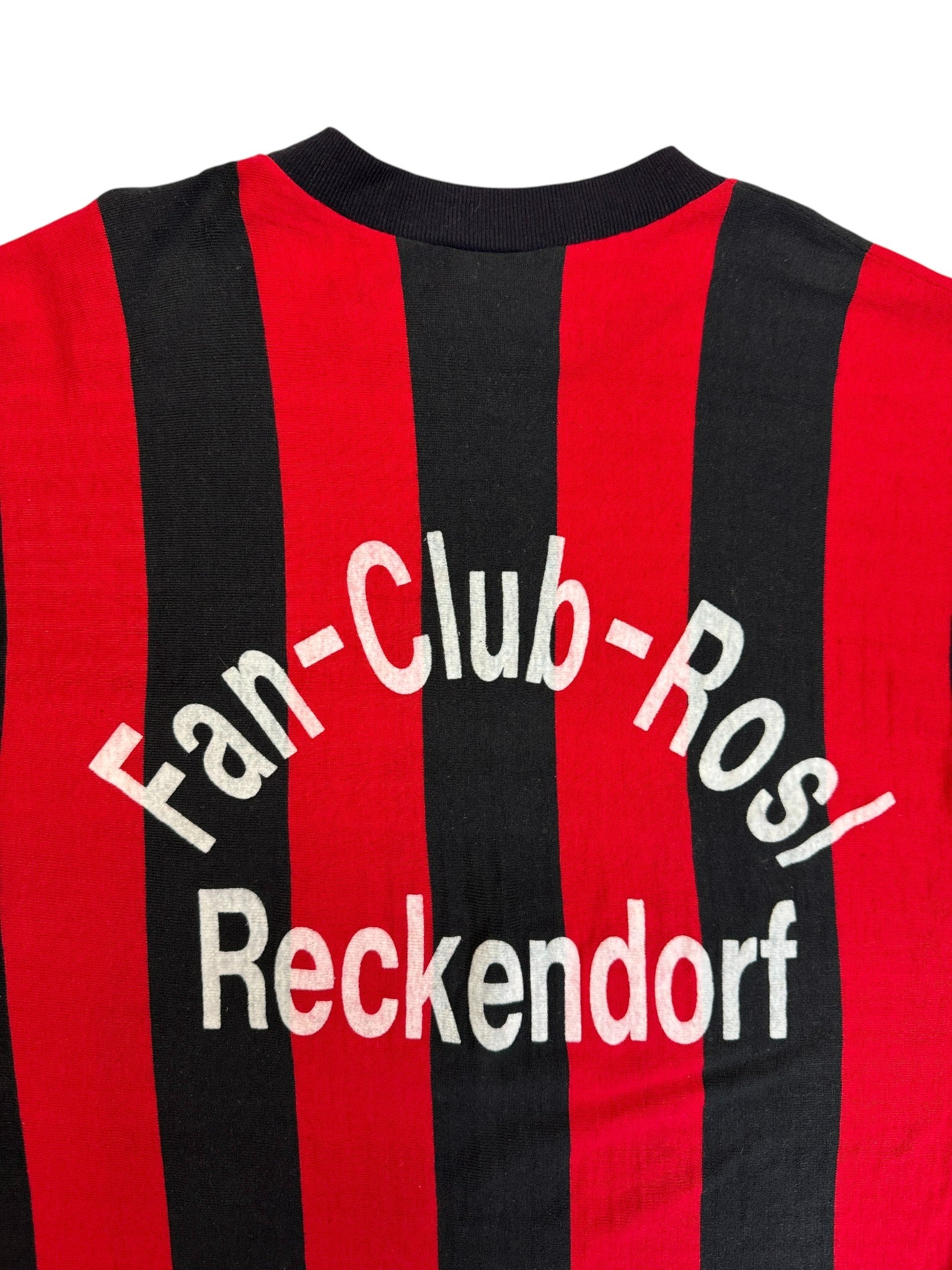 70s Palme Trikot 1. FCN Fan-Club-Rosl Made In West Germany Gestreift Schwarz Rot L
