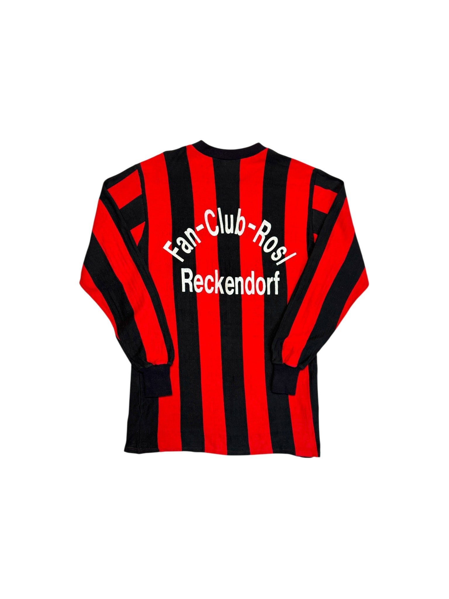 70s Palme Trikot 1. FCN Fan-Club-Rosl Made In West Germany Gestreift Schwarz Rot L