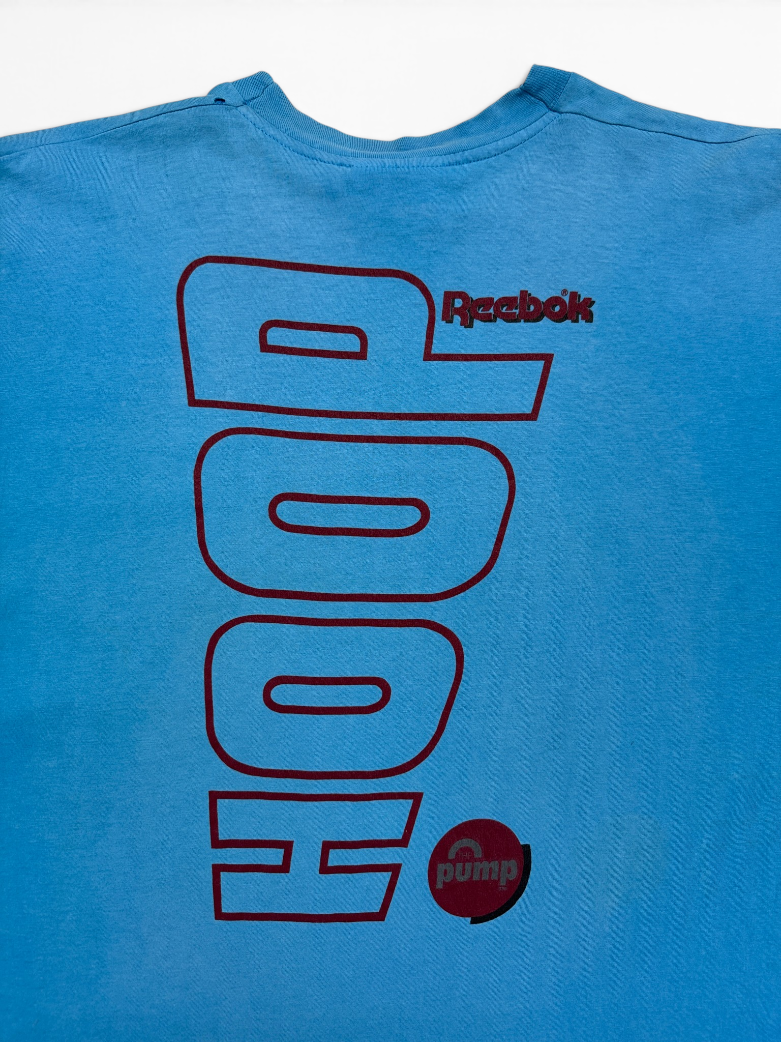 90s Reebok Shirt "Play some Hoop" Single Stitch Blau