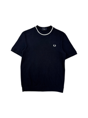 2020s Fred Perry Strickshirt Reissues Schwarz