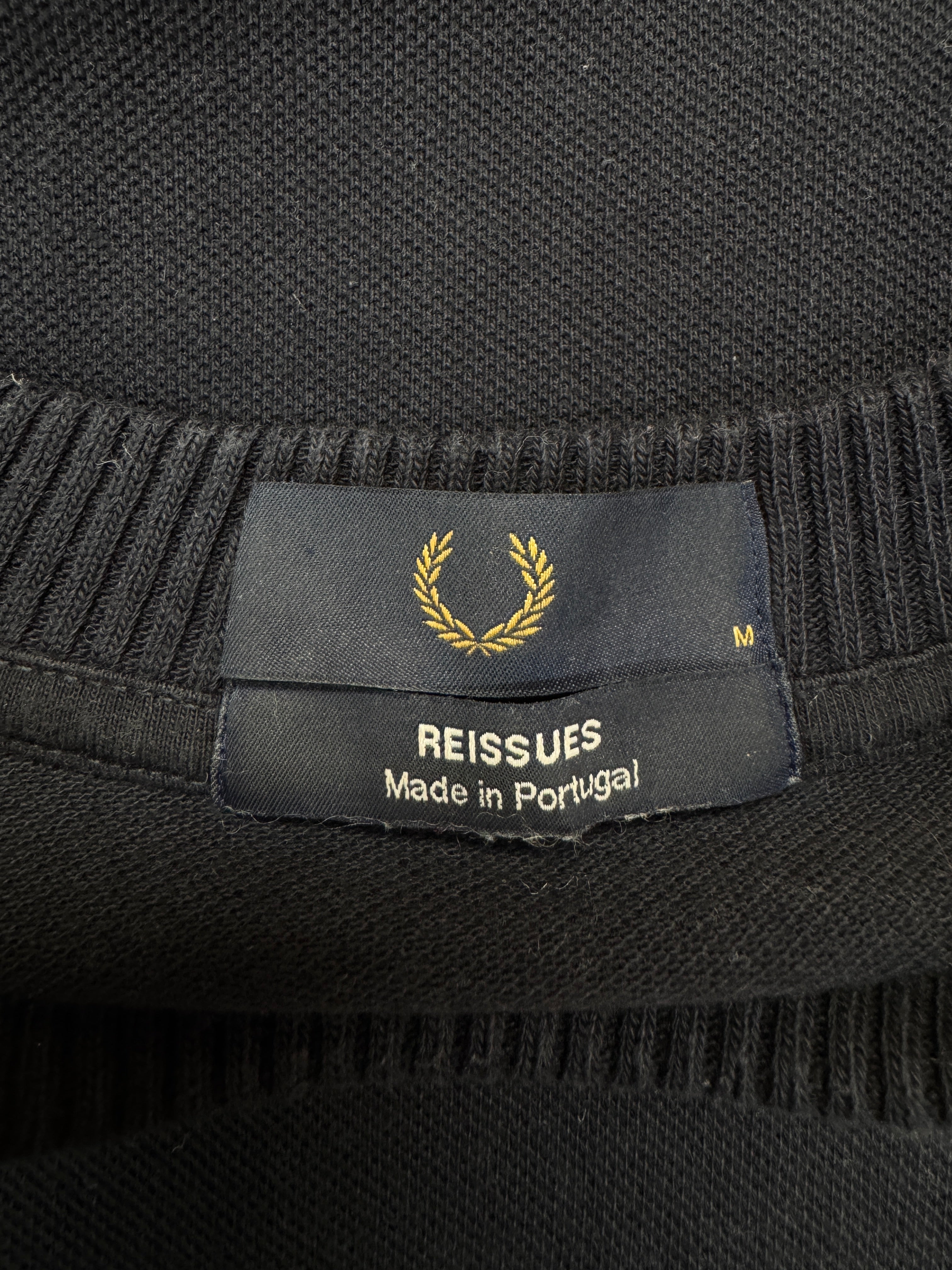 2020s Fred Perry Strickshirt Reissues Schwarz