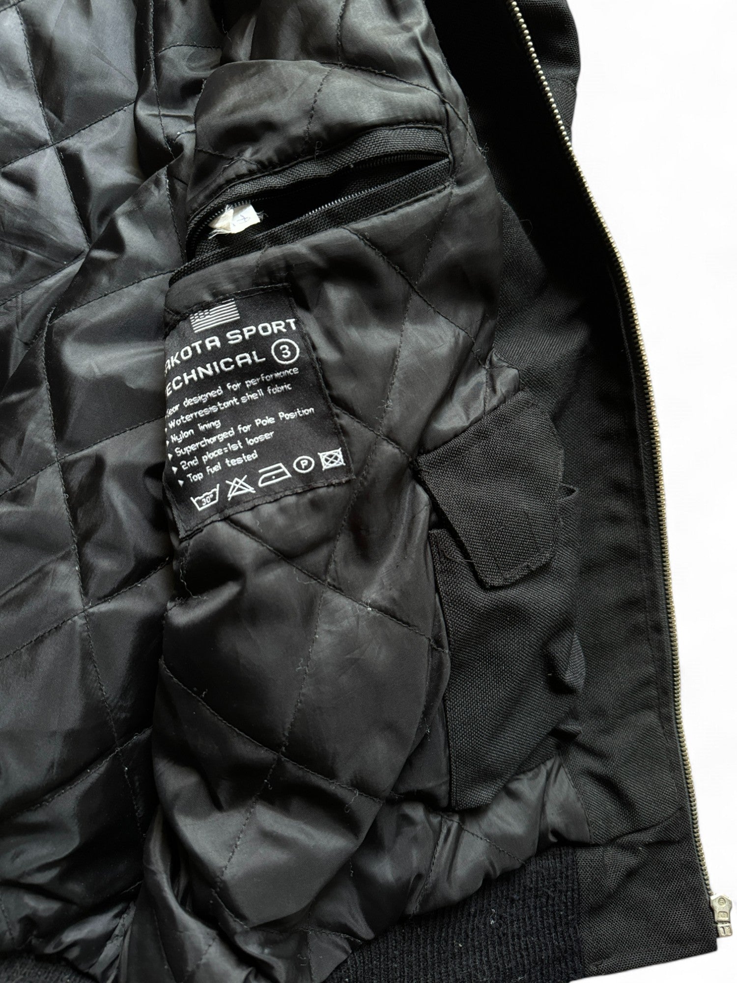 Vintage Dakota Industry Blouson 90s Mit Harley Davidson Patches Schwarz XXL