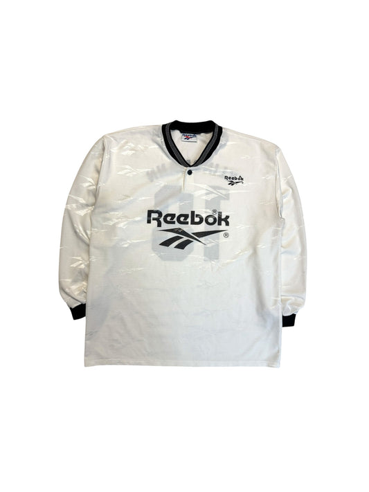 90s Reebok Trikot Langarm #18 Klinsmann Weiß XXL