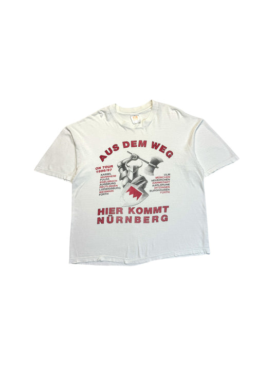 1996/97 Hanes Shirt 1. FC Nürnberg Weiß XL