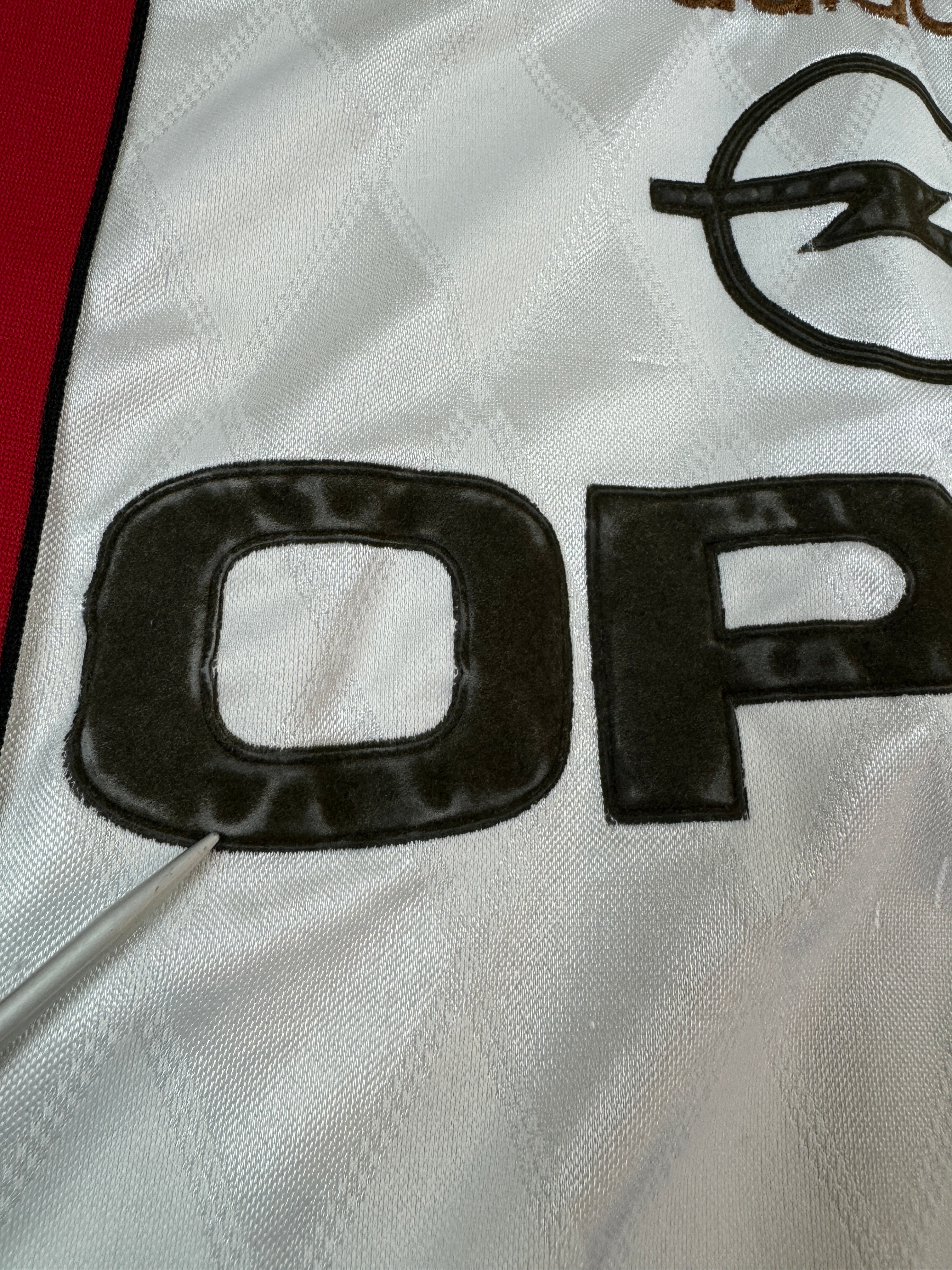 Vintage Adidas Trikot FC Bayern 1996-98 #7 Scholl Opel Weiß L
