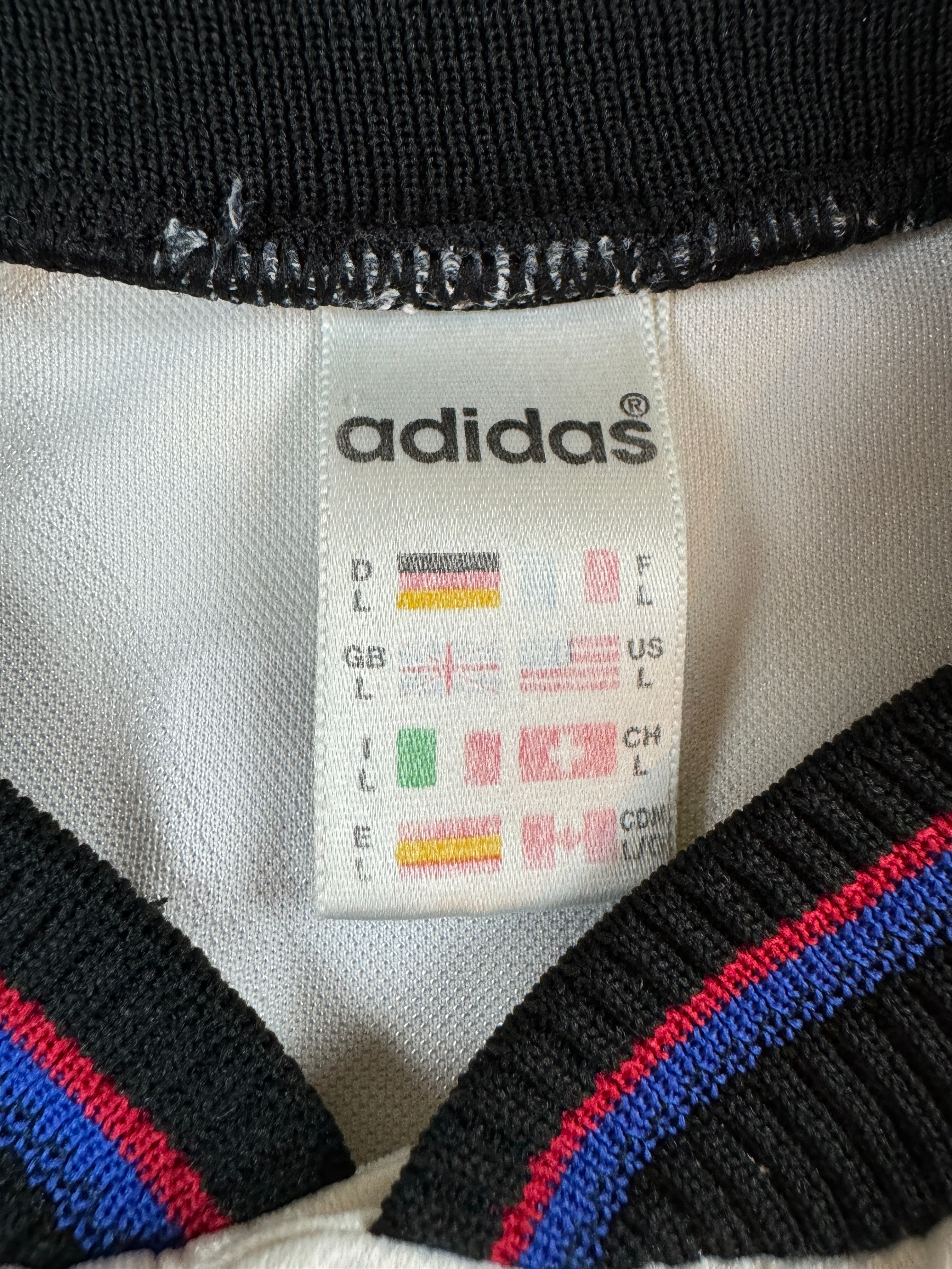 Vintage Adidas Trikot FC Bayern 1996-98 #7 Scholl Opel Weiß L