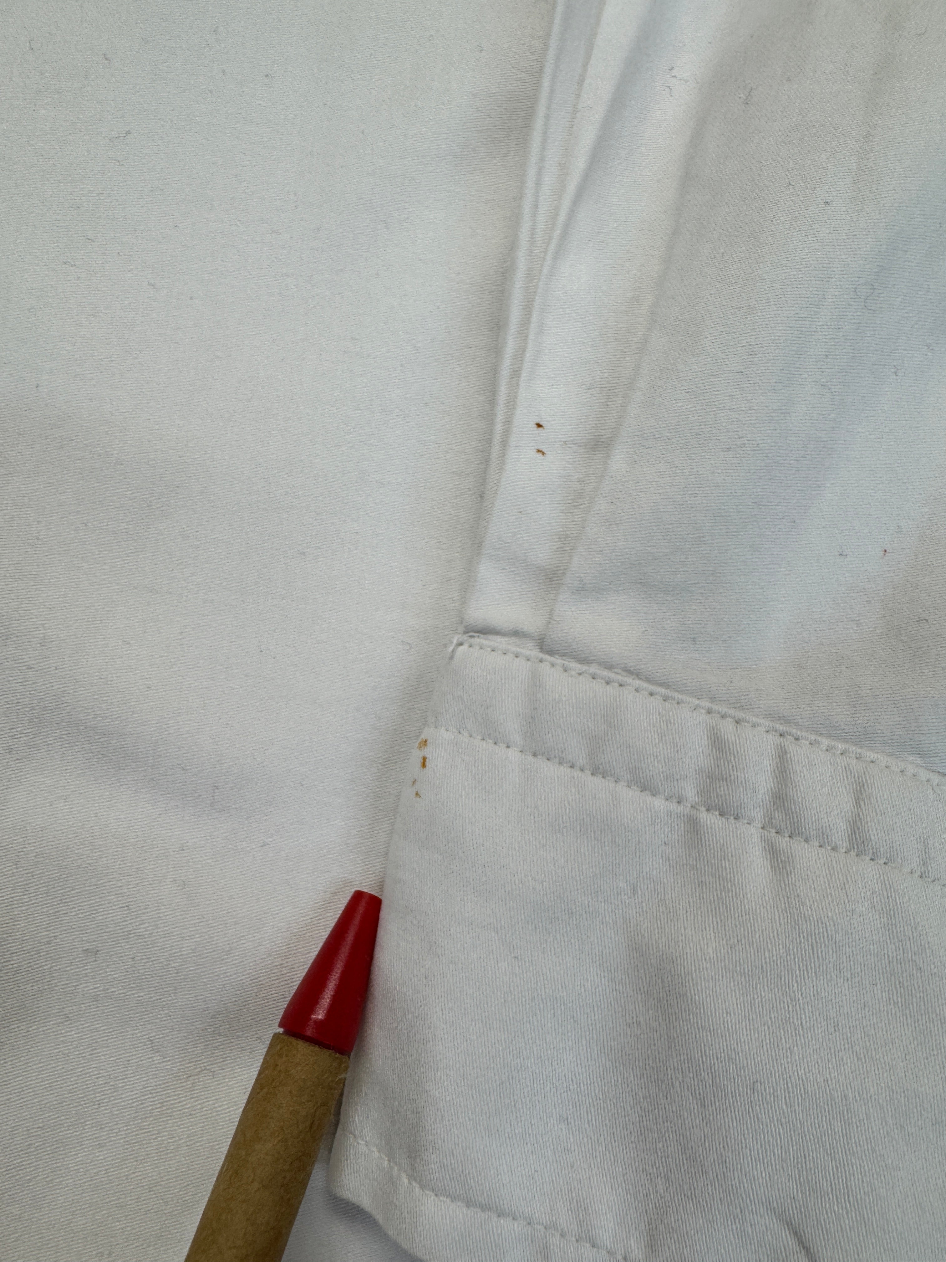 80s Yves Saint Laurent Hemd Flap Pockets Weiß