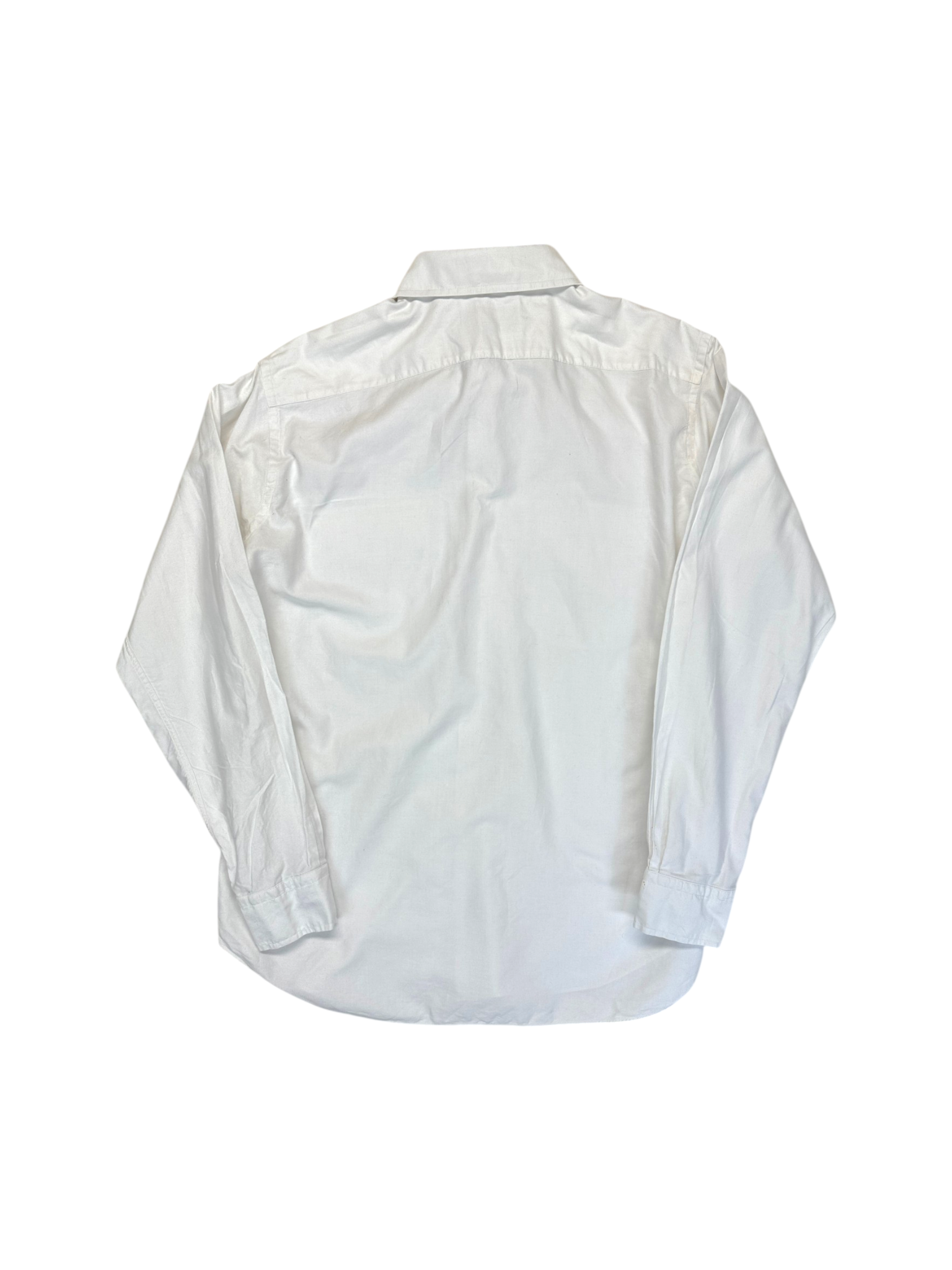 80s Yves Saint Laurent Hemd Flap Pockets Weiß