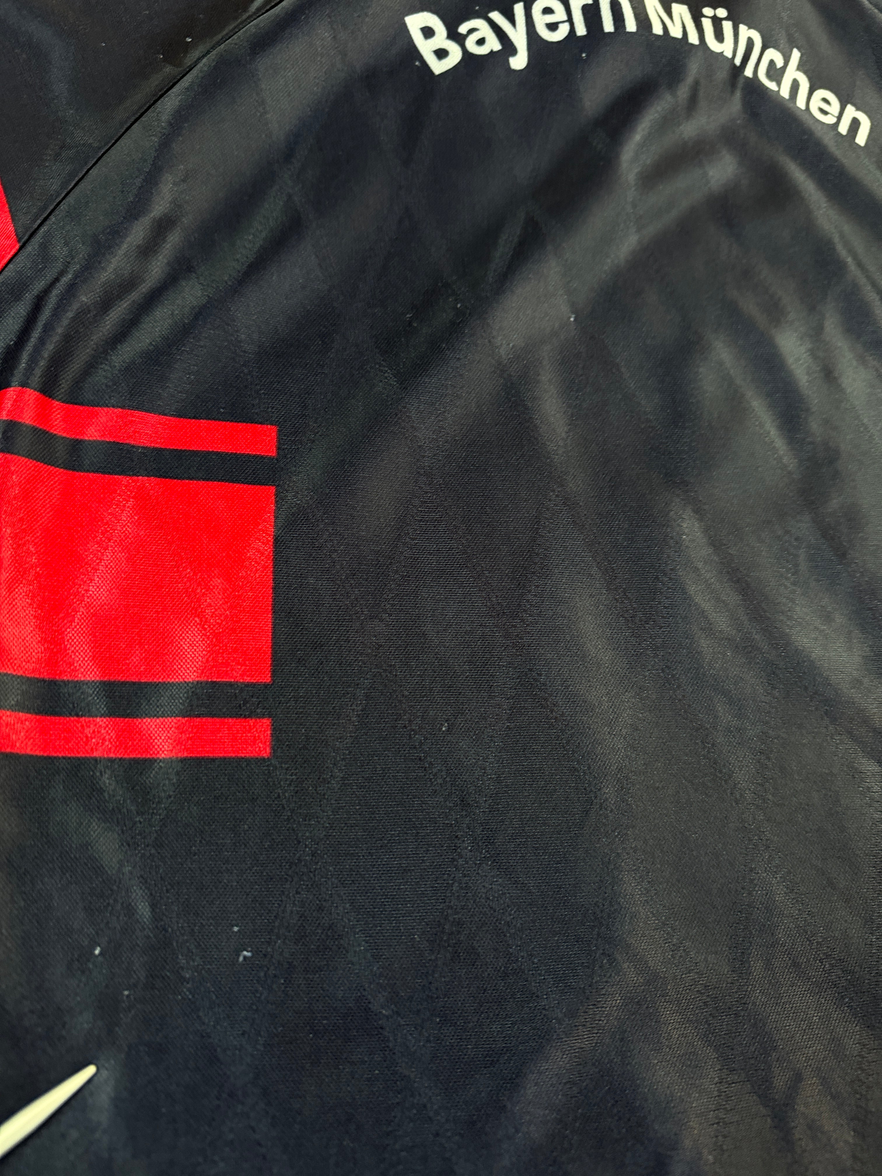 Vintage Adidas Trikot FC Bayern 1997/98 Opel Made In England Schwarz Rot Kinder 152