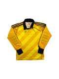 80s Adidas Torwarttrikot Besiktas 86/87 / Lokomotiv Moscow 89-90 Gelb Schwarz XS