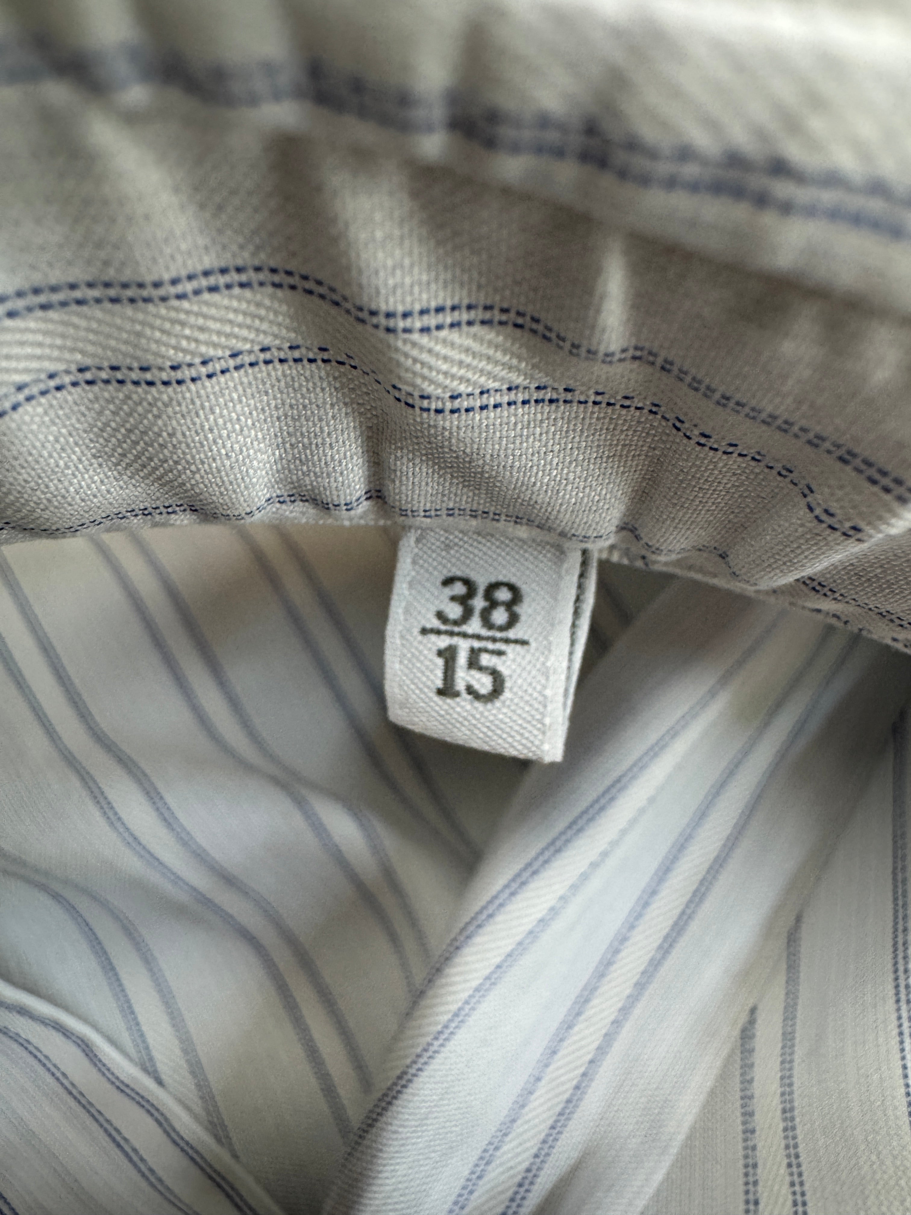 2010s Ermenegildo Zegna Hemd 'Rossini' Gestreift Weiß