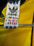80s Adidas Torwarttrikot Besiktas 86/87 / Lokomotiv Moscow 89-90 Gelb Schwarz XS