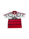 Vintage Adidas Trikot FC Bayern 1999/98 Opel Weiß Rot XL