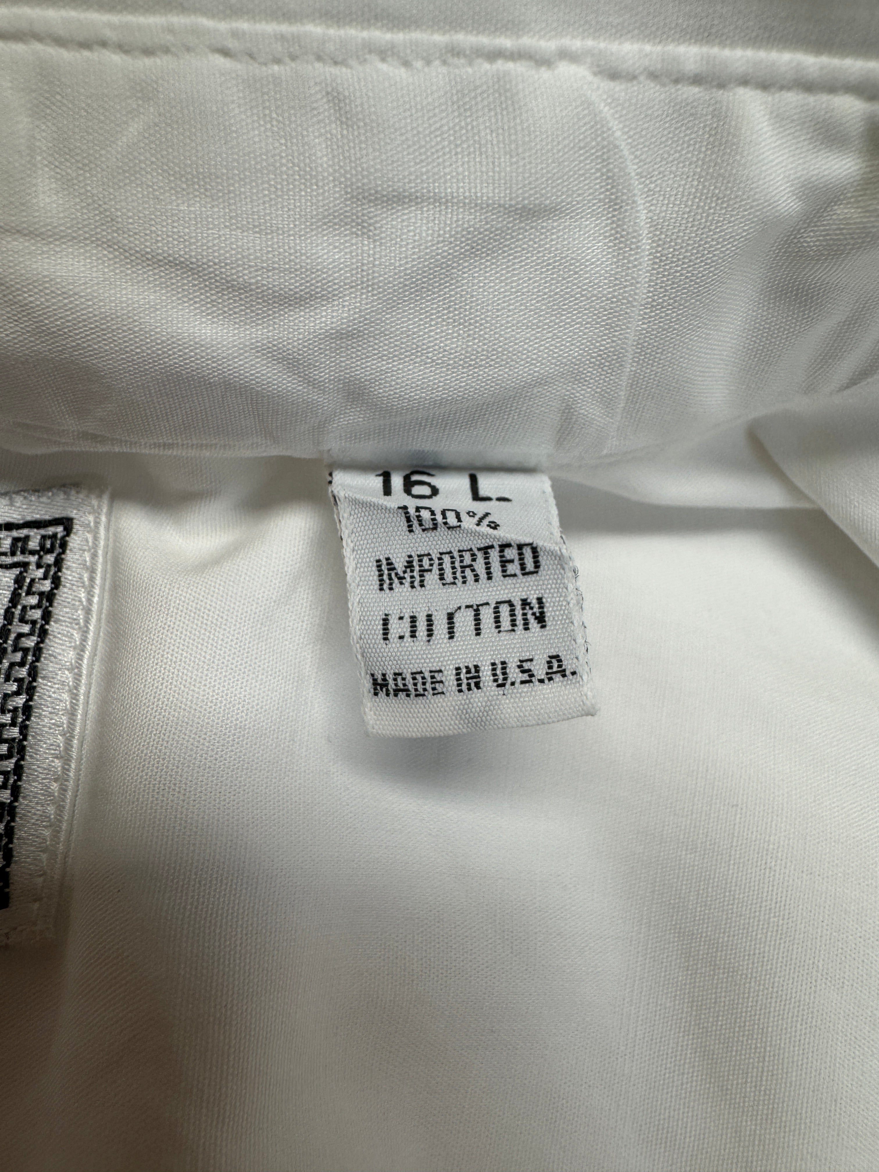 90s V2 By Versace Hemd Made In USA Weiß