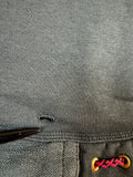 Vintage Nike Sweater Quarterzip Mit Bauchtasche & Roter Kordel Schwarz/Grau XXL