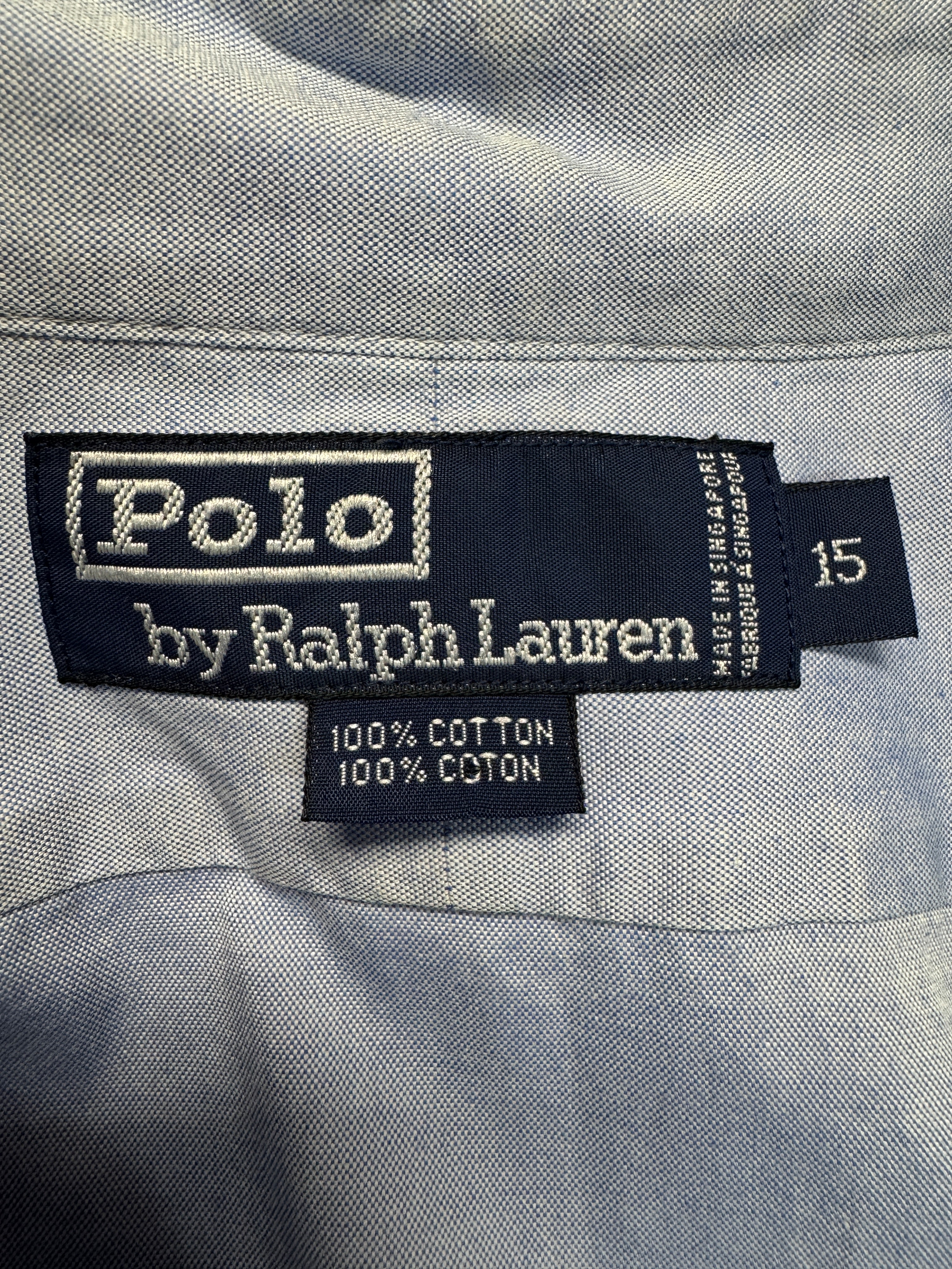 90s Ralph Lauren Hemd Logo-Free Hellblau