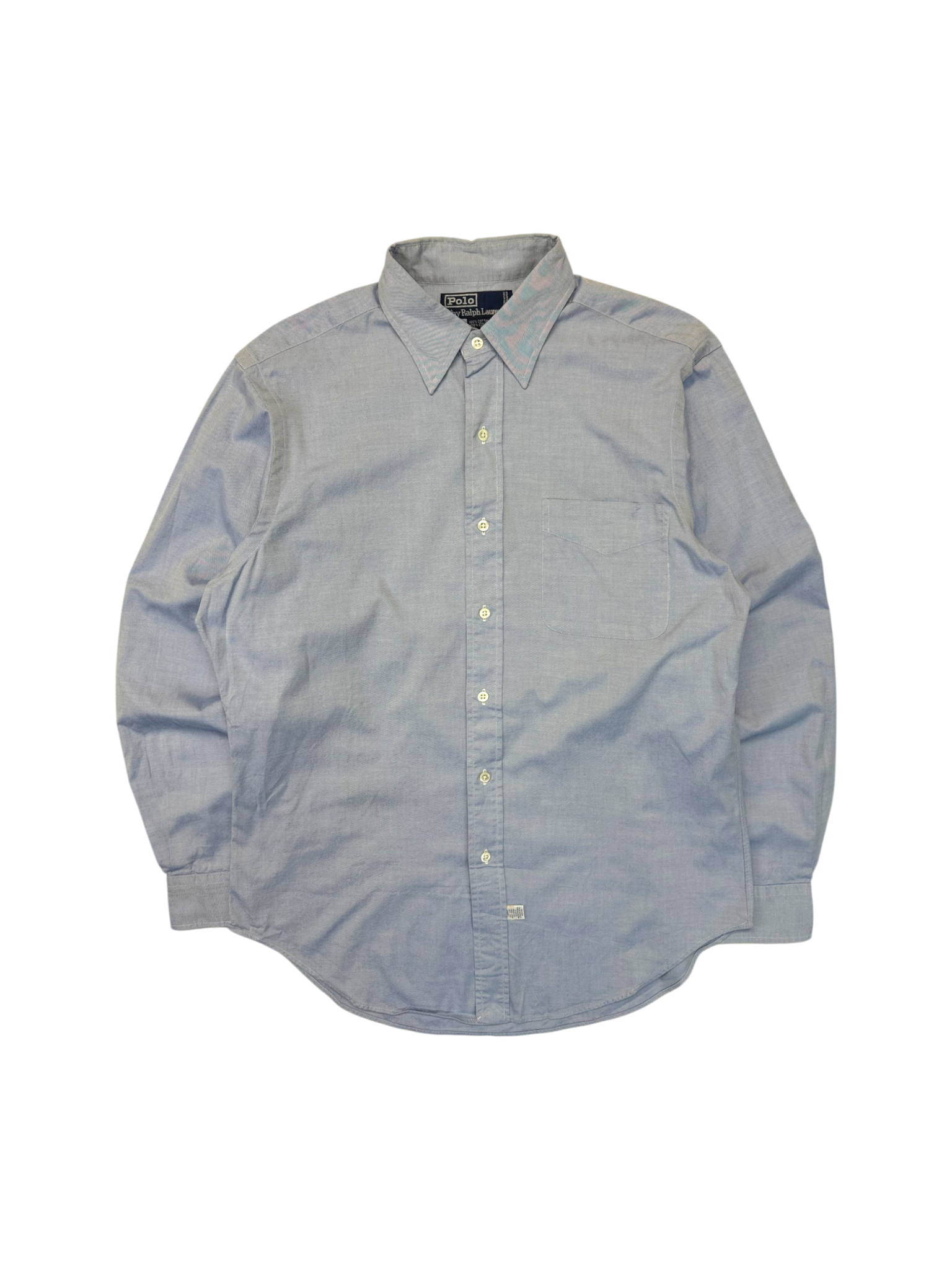 90s Ralph Lauren Hemd Logo-Free Hellblau