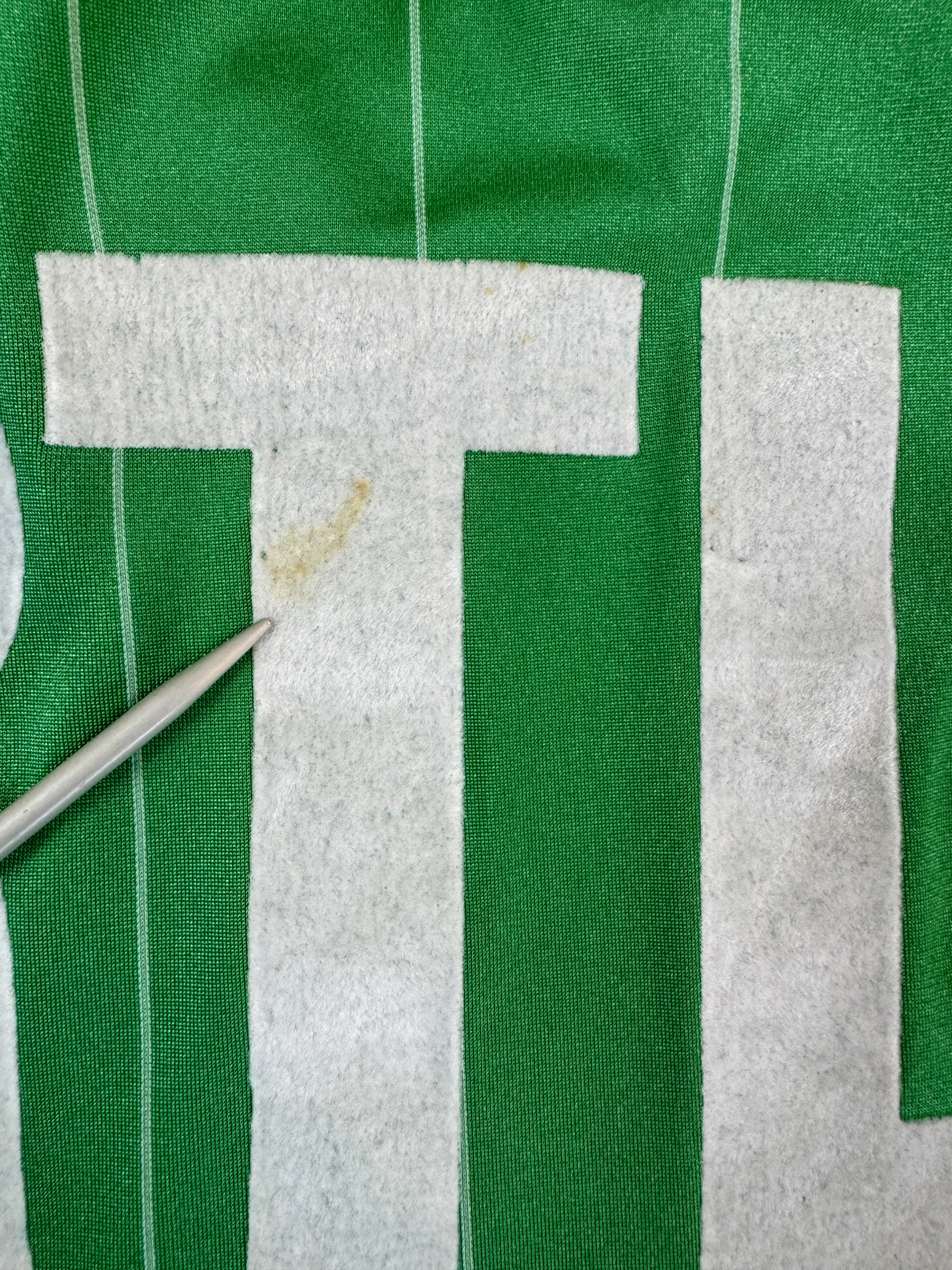 Rare! Vintage Adidas By Ventex Trikot Langarm 80s St Etienne #3 Grün Weiß L