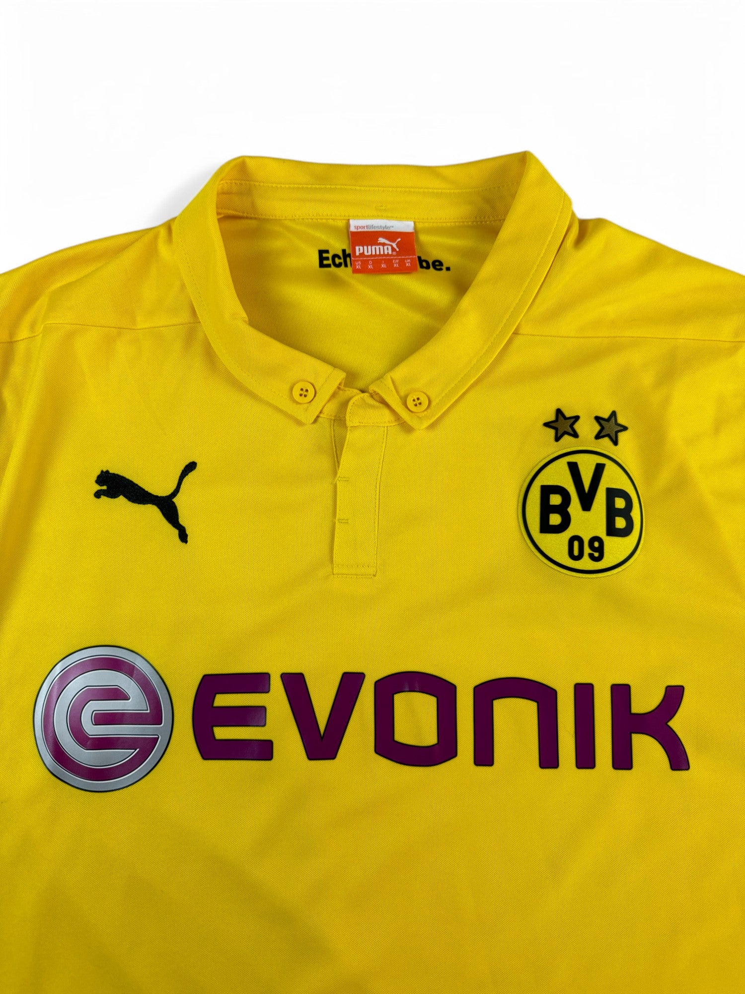 Puma Trikot 2014-15 Dortmund Home Evonik Gelb Schwarz XL