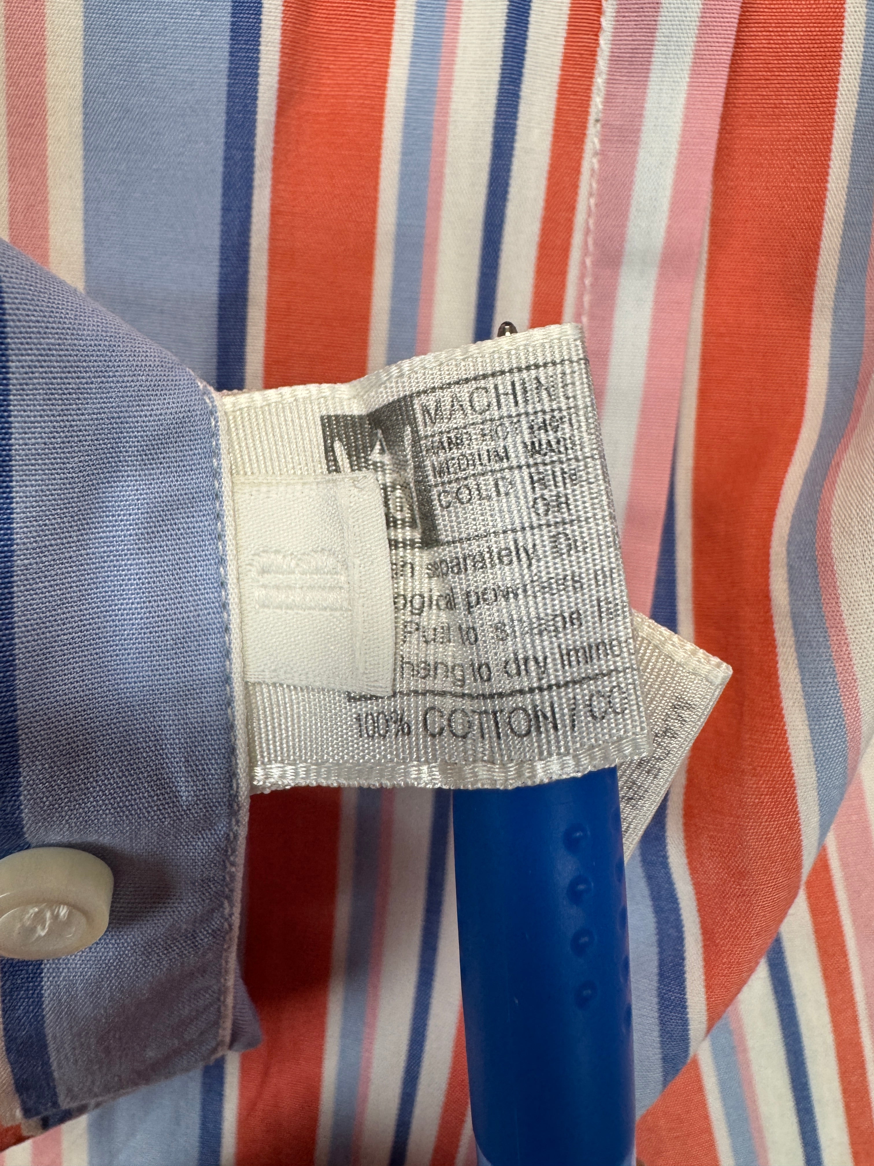90s Fred Perry Hemd Slim Fit Made In Italy Gestreift