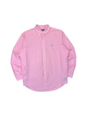 90s Ralph Lauren Hemd Kariert Made In Hong Kong Rosa