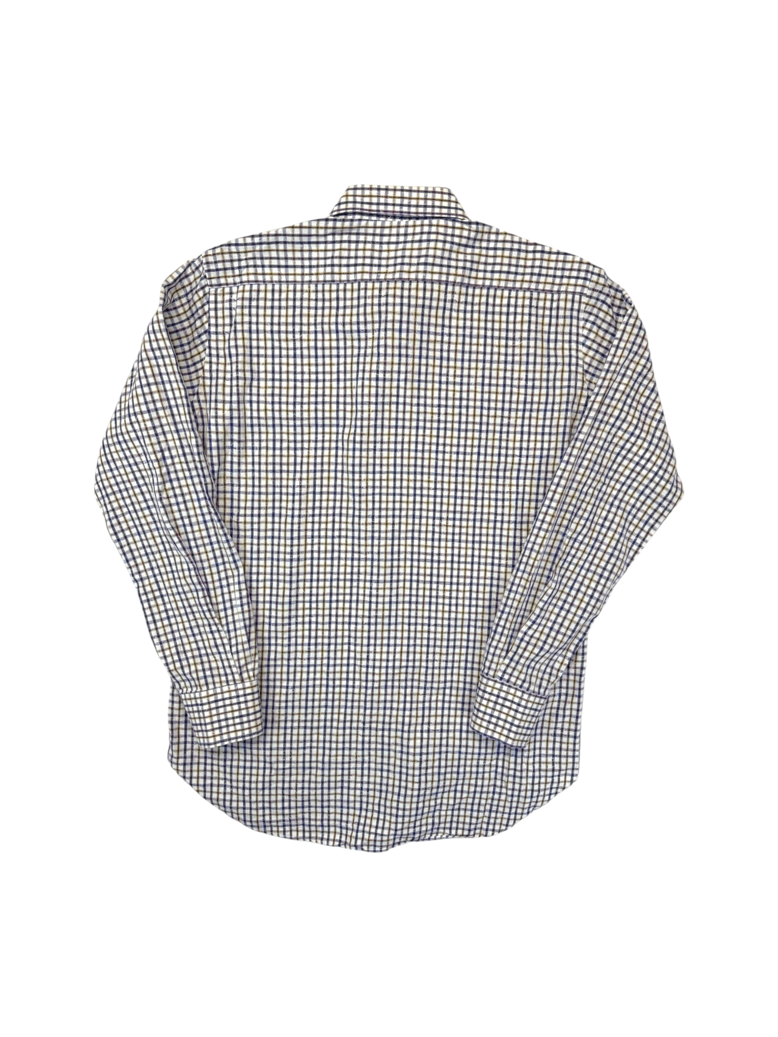 00s Etro Uomo Karohemd Paisley Jacquard Made in Italy