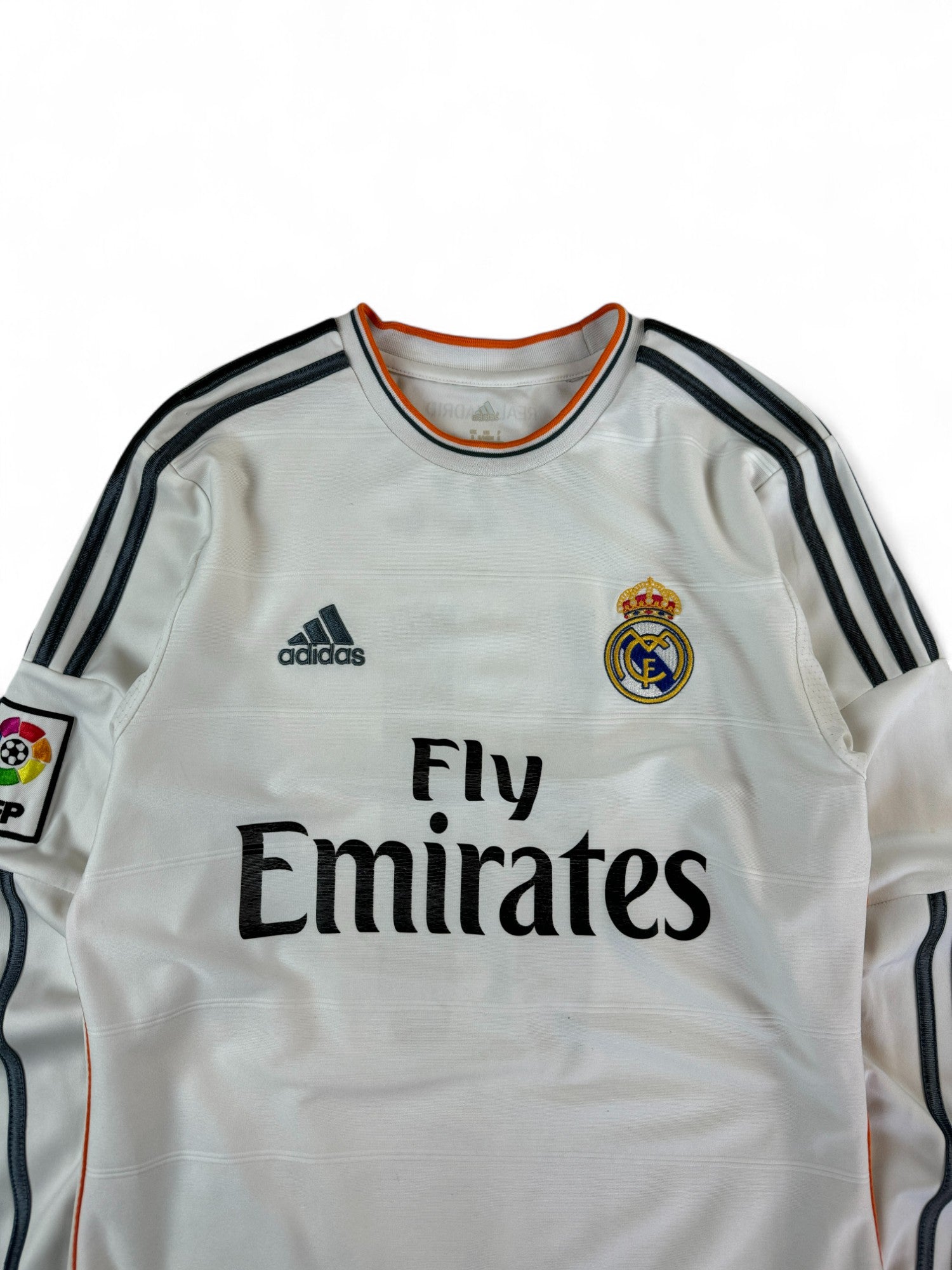 Adidas Trikot Langarm Real Madrid 2013/14 #11 Bale Weiß S