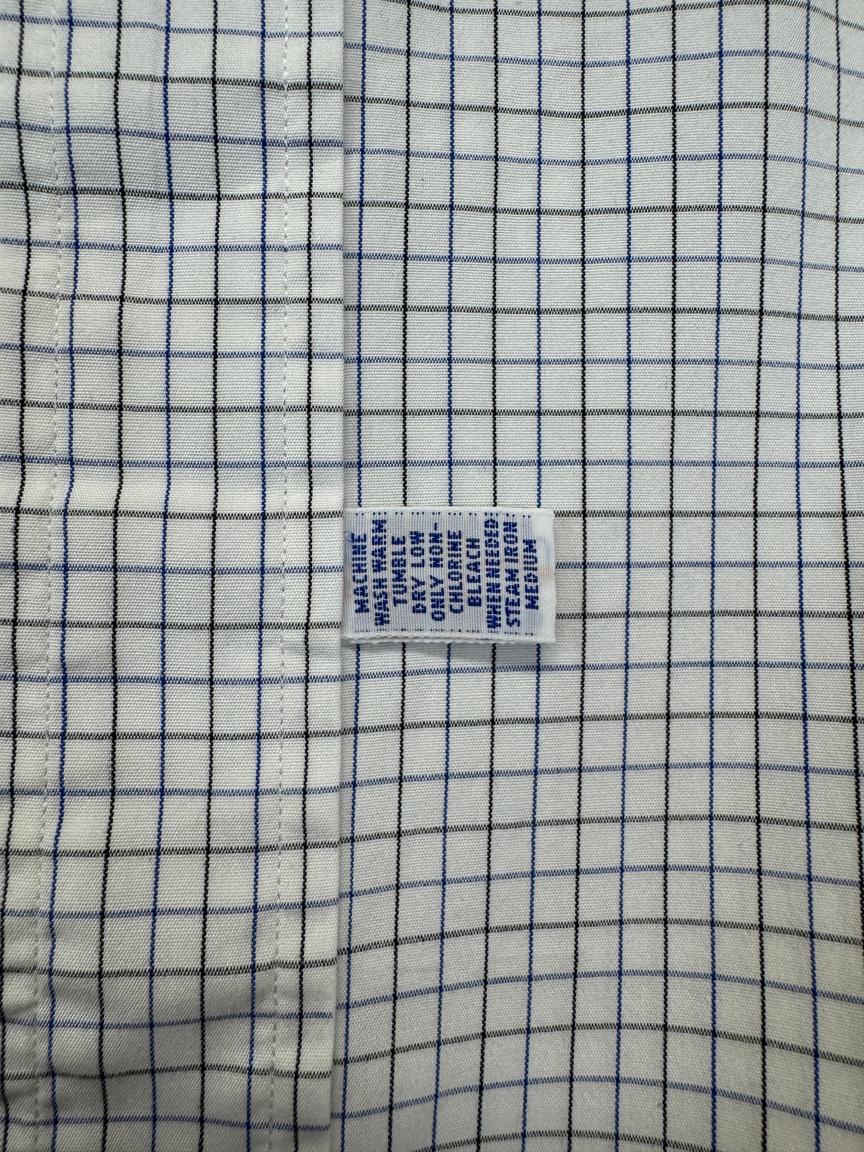 90s Ralph Lauren Hemd Made In Singapore Kariert Weiß