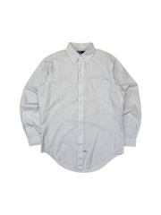 90s Ralph Lauren Hemd Made In Singapore Kariert Weiß