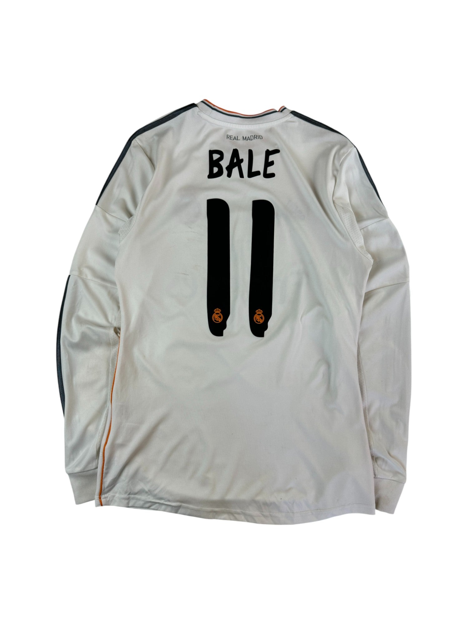 Adidas Trikot Langarm Real Madrid 2013/14 #11 Bale Weiß S