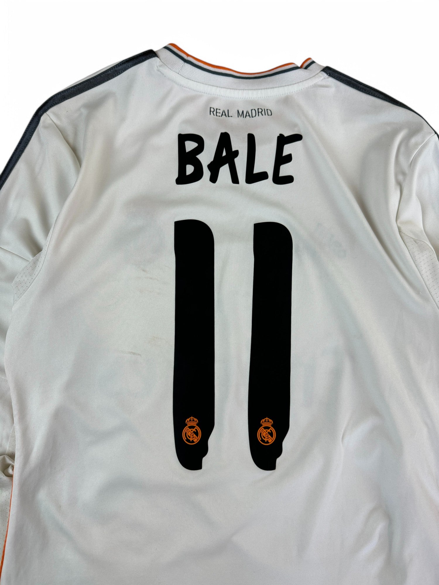 Adidas Trikot Langarm Real Madrid 2013/14 #11 Bale Weiß S