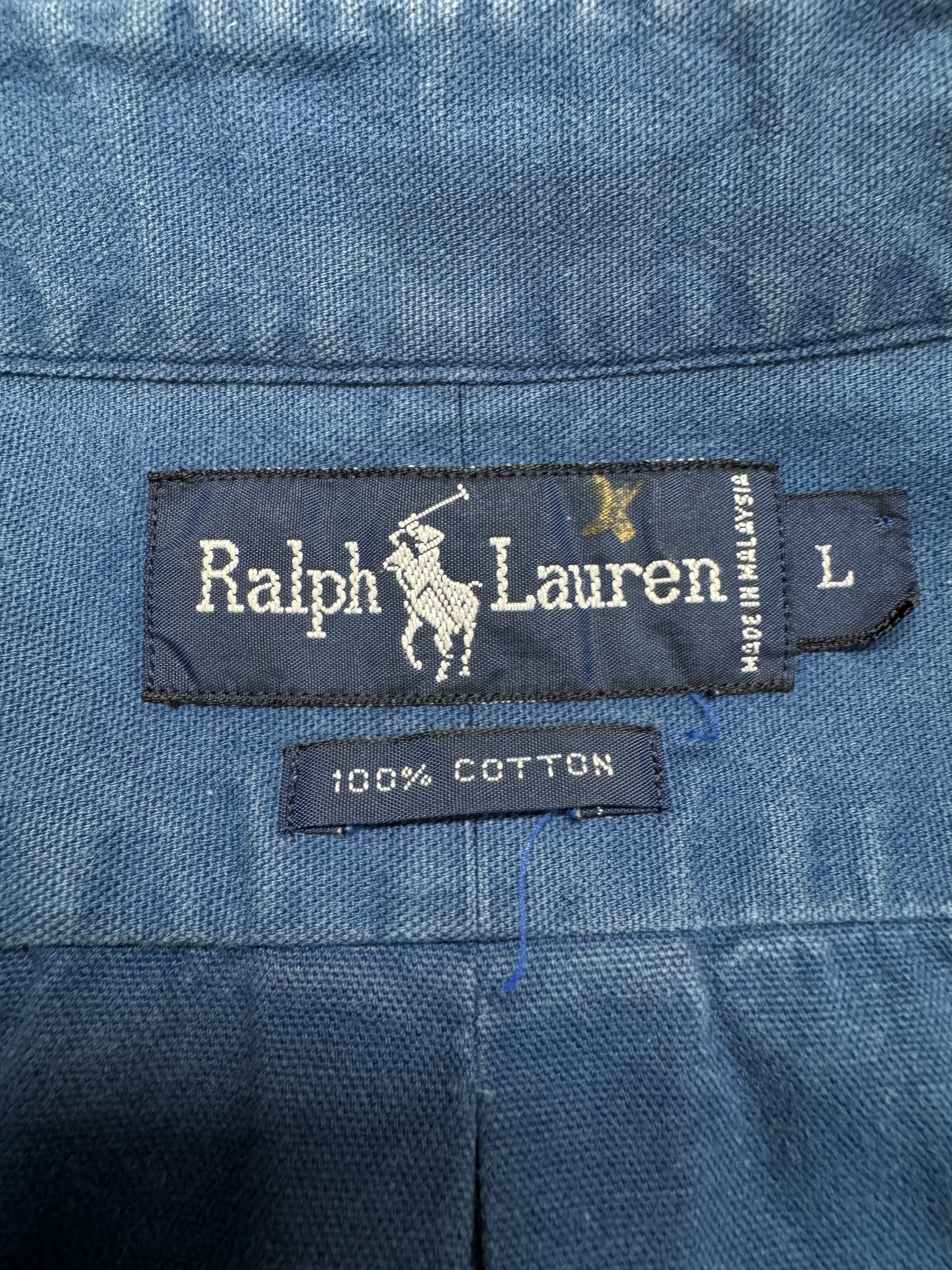 90s Ralph Lauren Hemd Blau