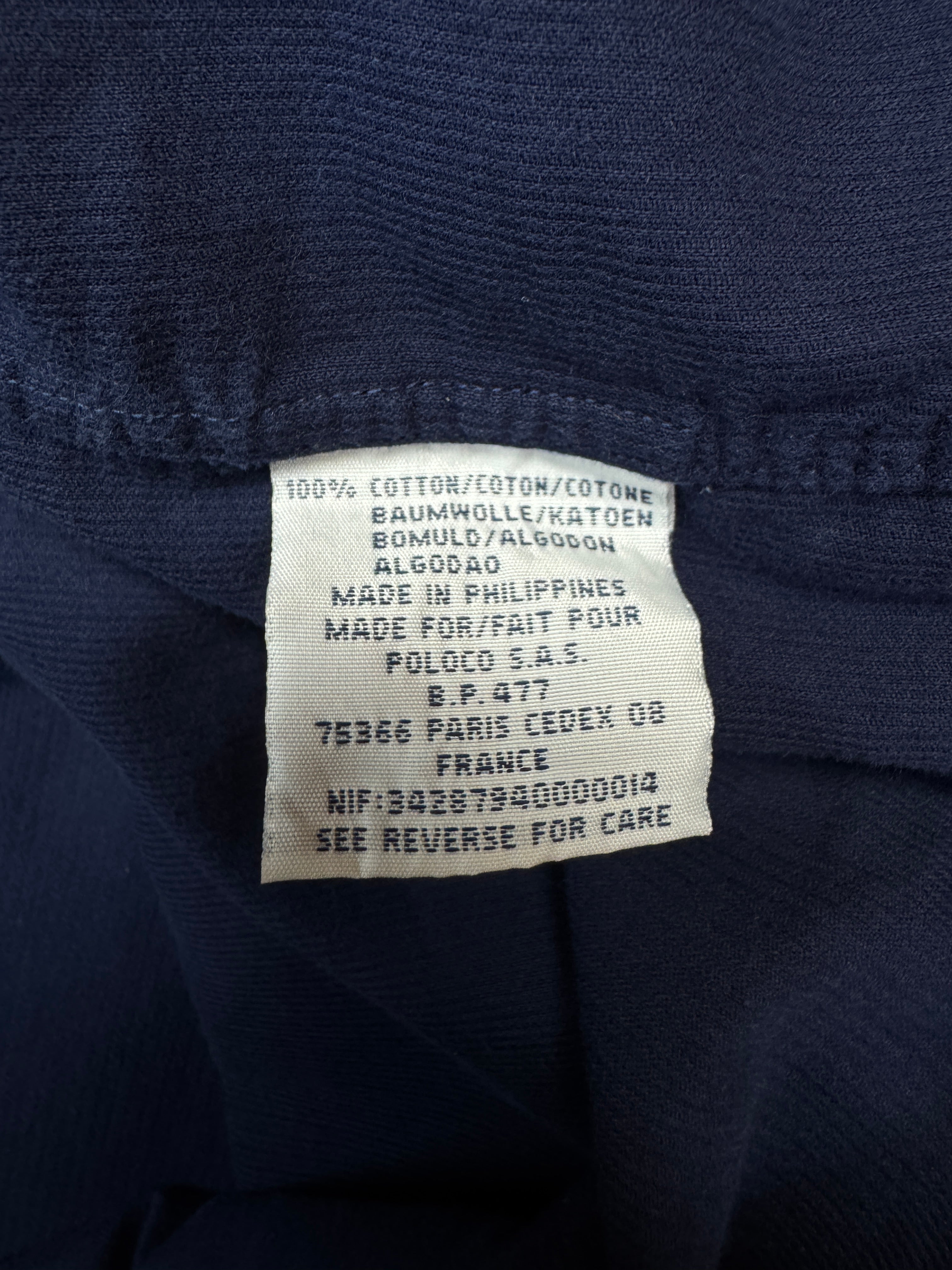 90s Ralph Lauren Kord Hemd Ellington Dunkelblau