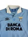 Vintage Umbro Trikot Lazio 1993/1995 Banca Di Roma Made In England Blau Large Boys