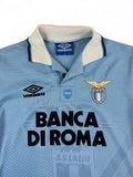 Vintage Umbro Trikot Lazio 1993/1995 Banca Di Roma Made In England Blau Large Boys