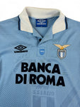 Vintage Umbro Trikot Lazio 1993/1995 Banca Di Roma Made In England Blau Large Boys