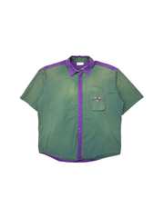 90s Faded Adidas Racing Hemd "Grand Prix" Lila Grün