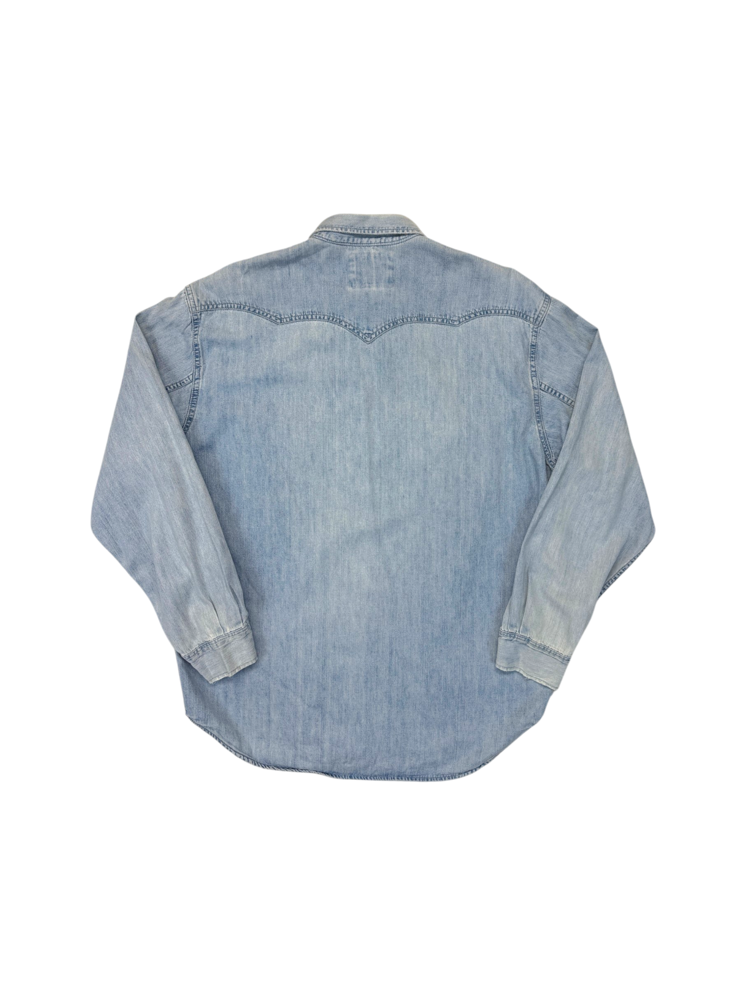 1992 Levis Jeanshemd Pearl Snap Blau