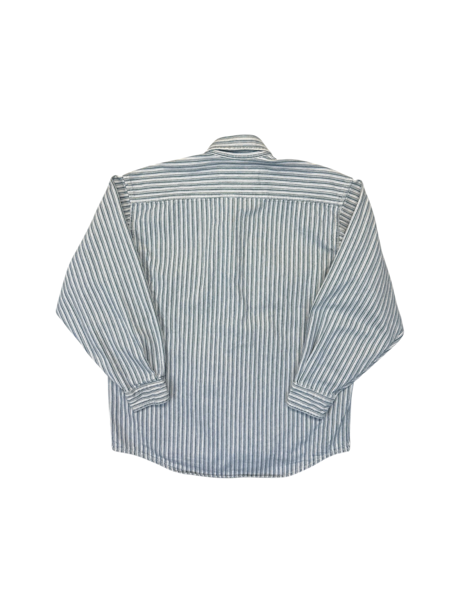 90s Levis Jeanshemd Hickory Stripe Schwarz Weiß