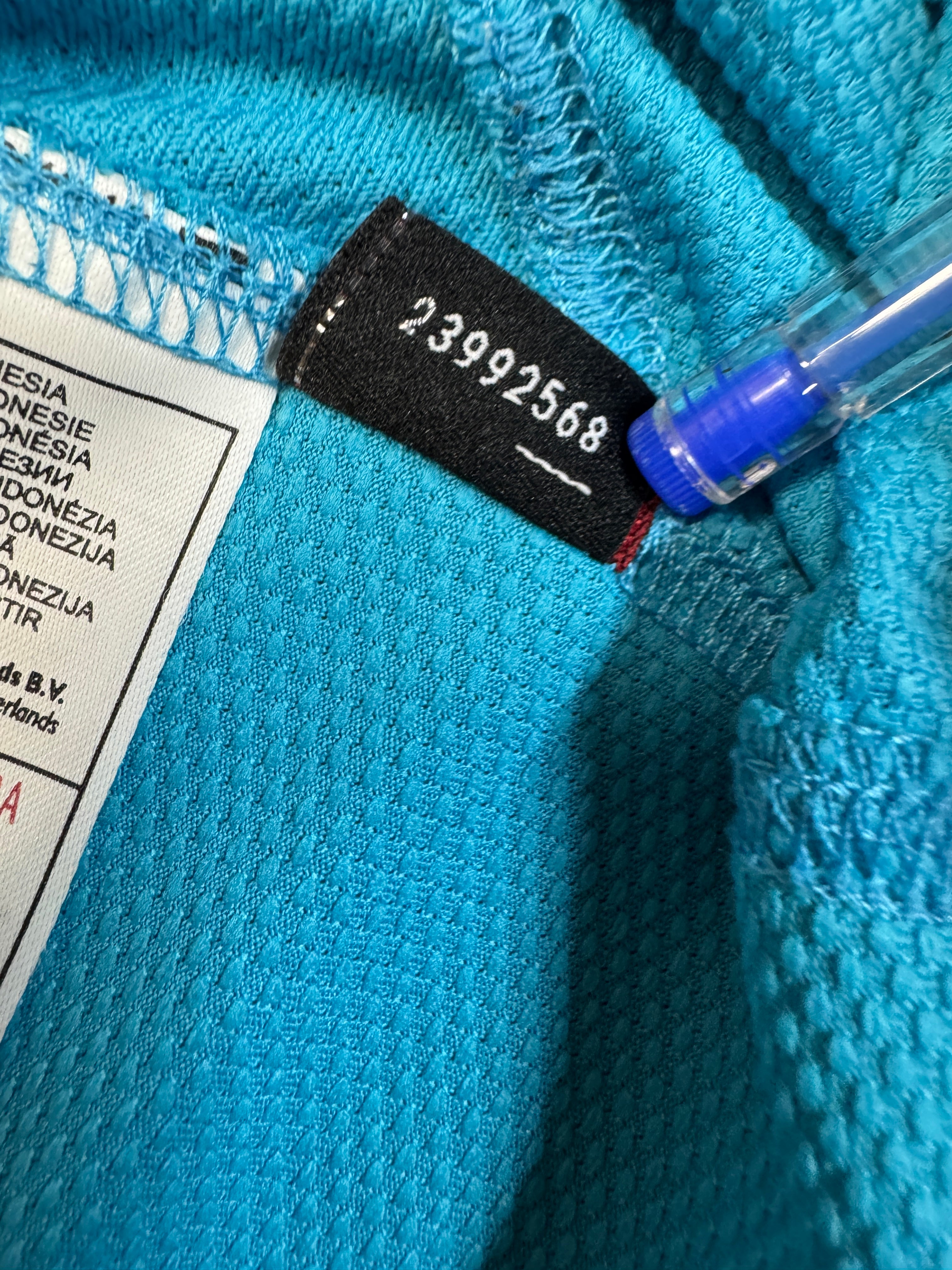 2007/08 Nike Trikot Barcelona Auswärts Türkis Hellblau Kids S
