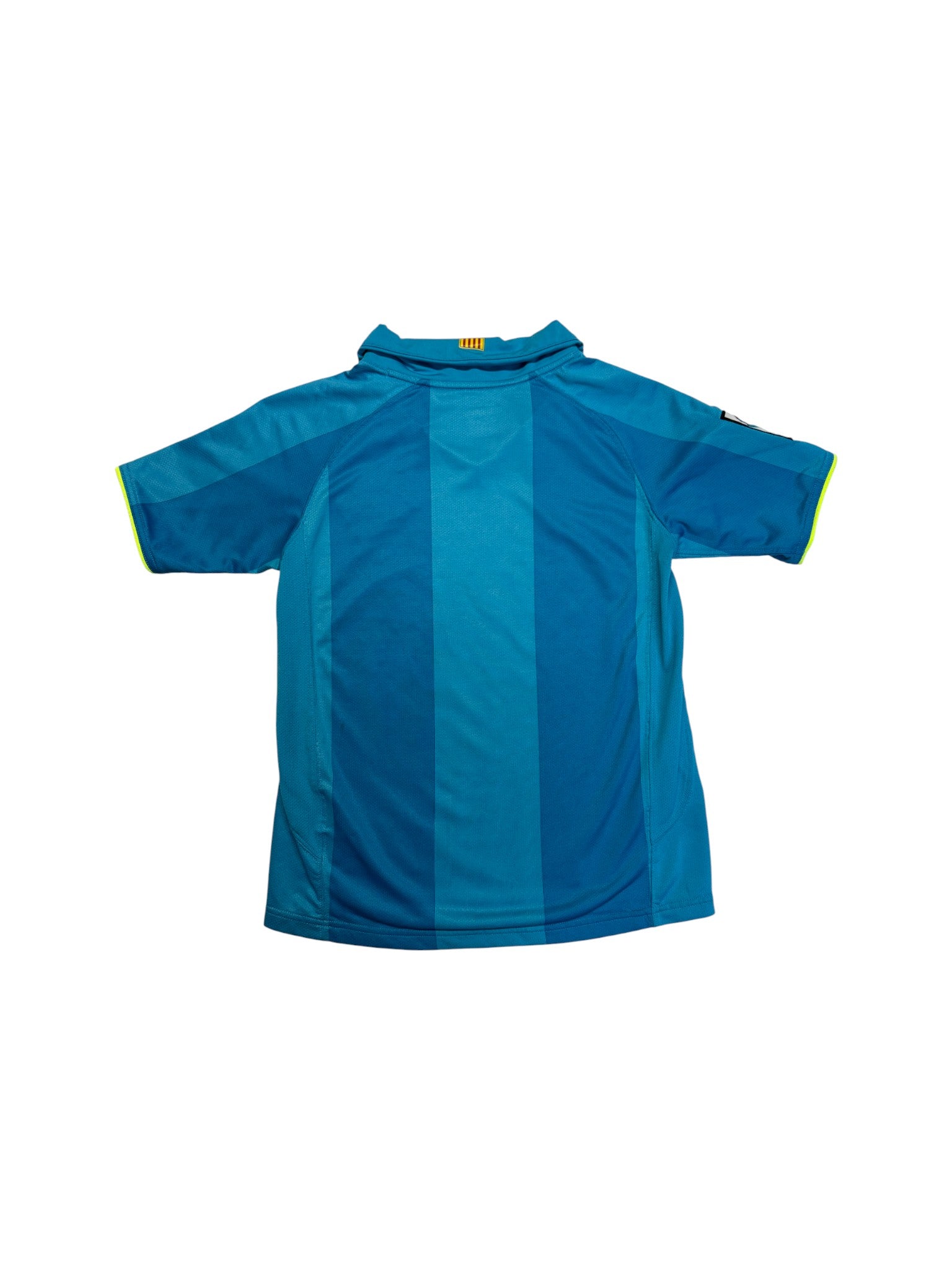2007/08 Nike Trikot Barcelona Auswärts Türkis Hellblau Kids S