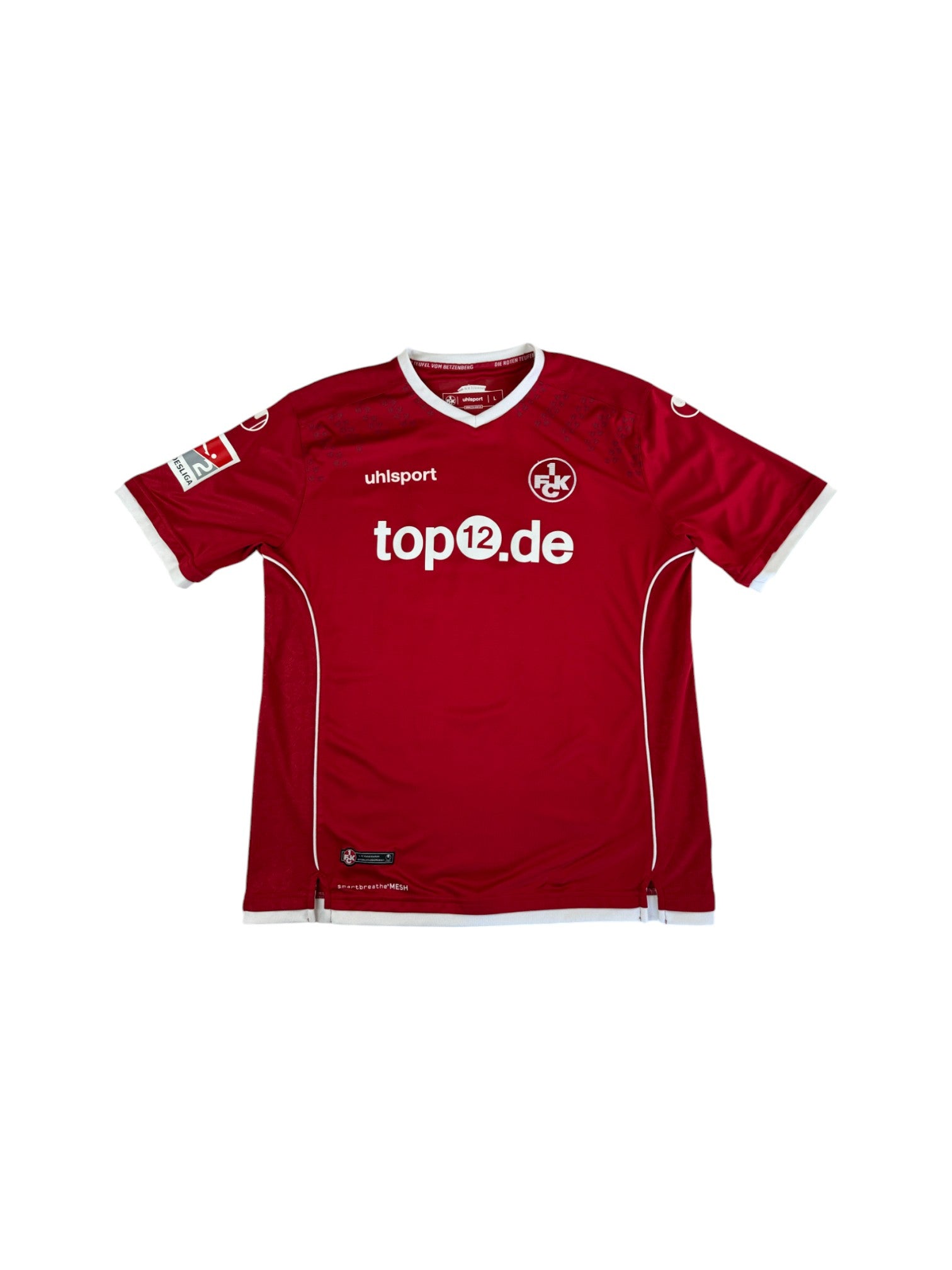 Uhlsport Trikot 2017-18 Kaiserslautern #13 Hansen Top12.de Rot L