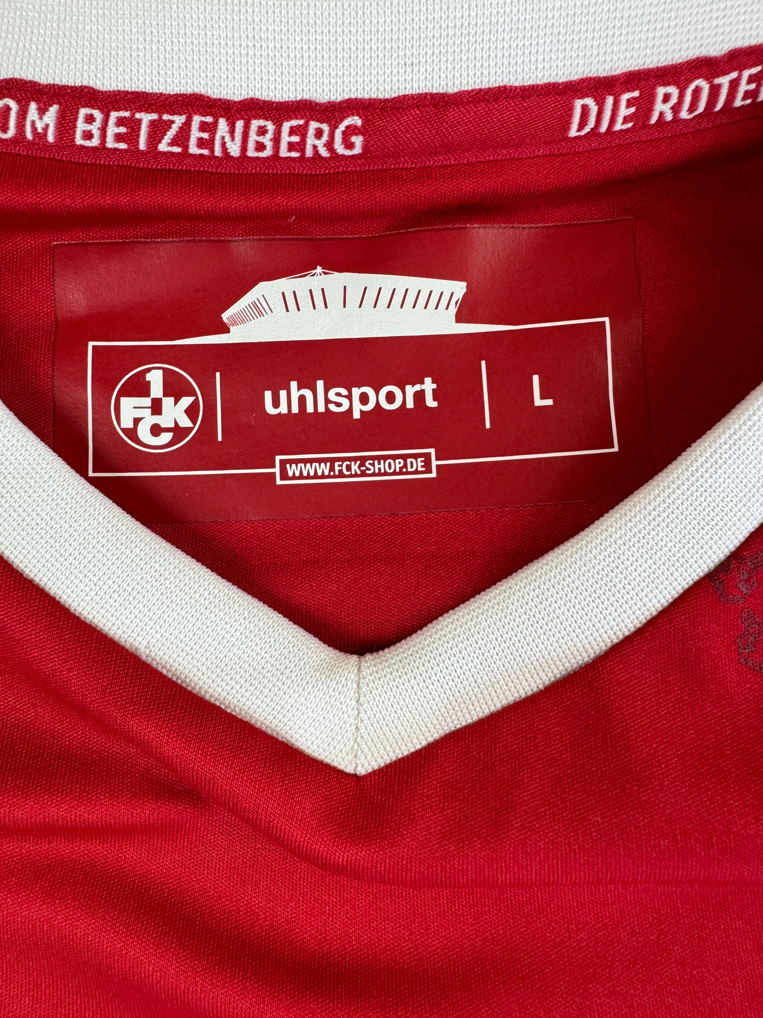 Uhlsport Trikot 2017-18 Kaiserslautern #13 Hansen Top12.de Rot L