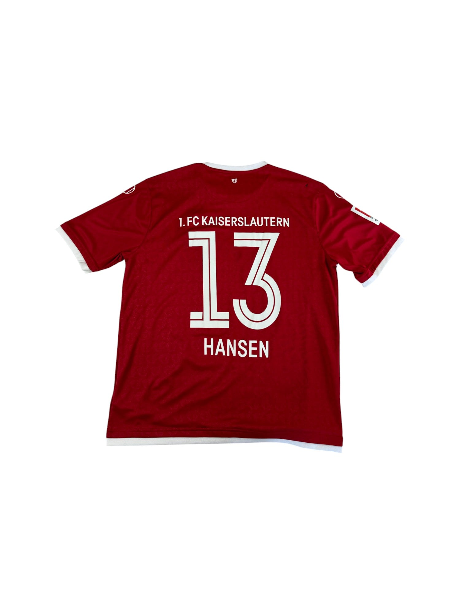 Uhlsport Trikot 2017-18 Kaiserslautern #13 Hansen Top12.de Rot L
