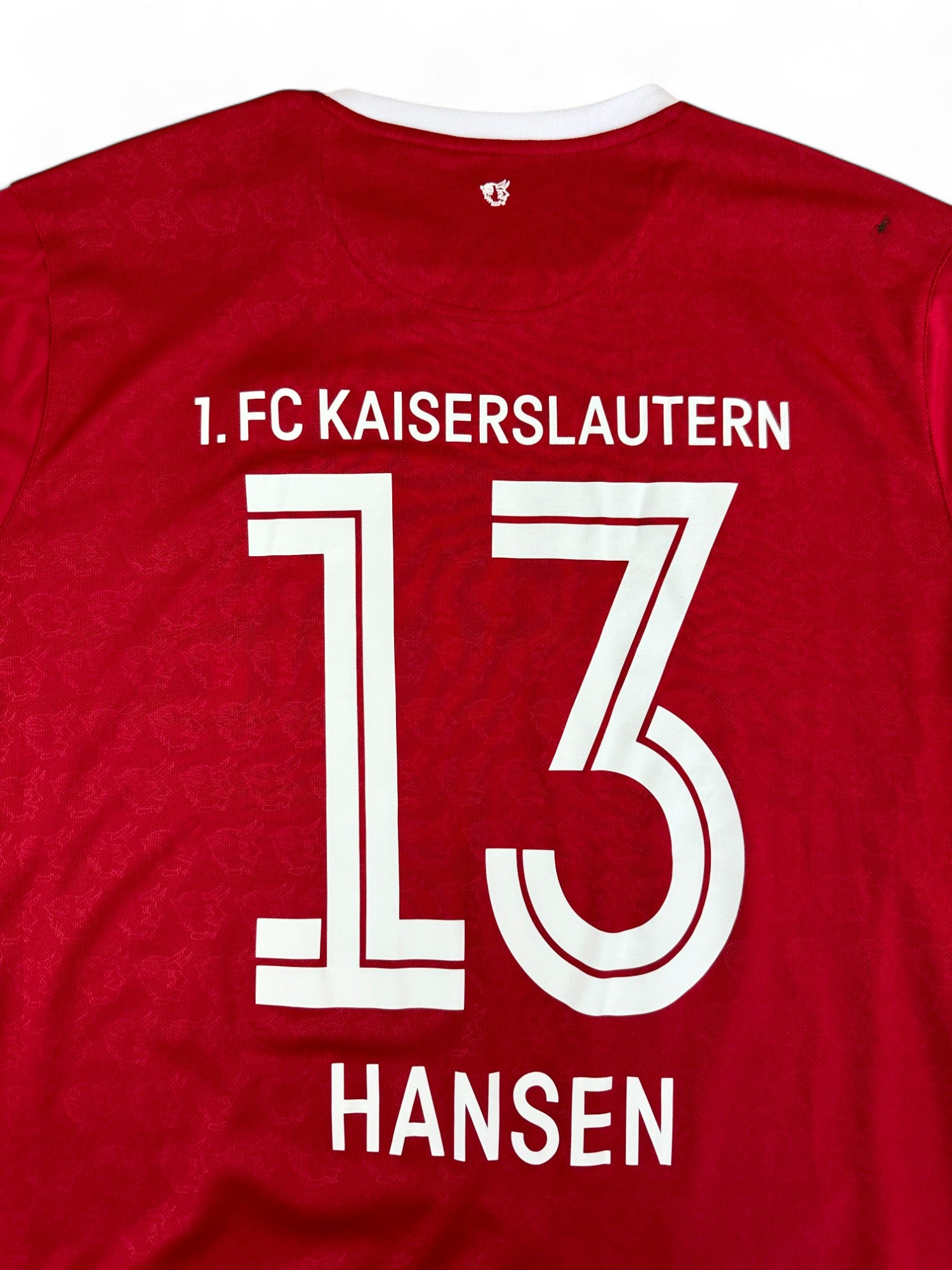 Uhlsport Trikot 2017-18 Kaiserslautern #13 Hansen Top12.de Rot L