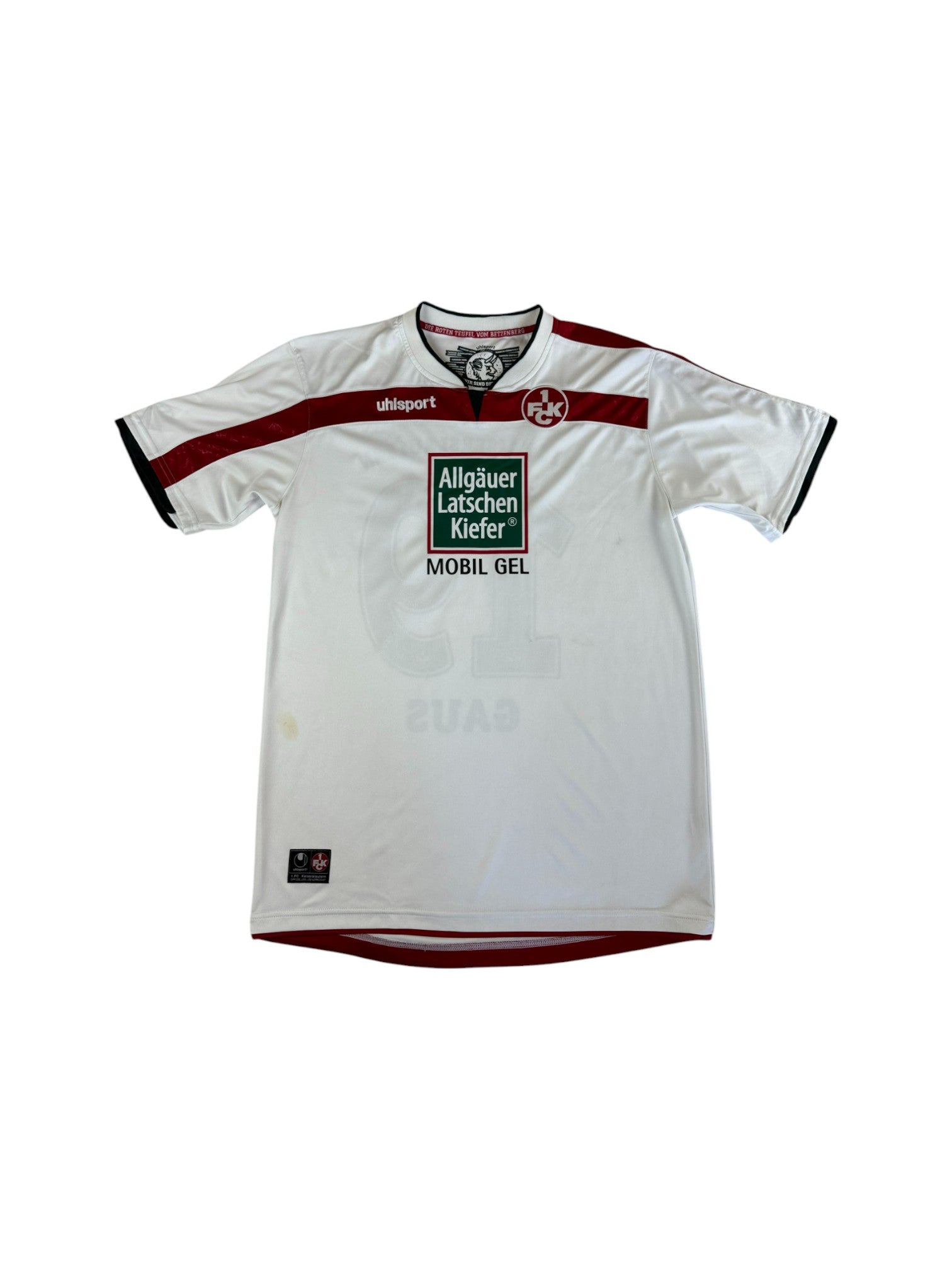 Uhlsport Trikot Kaiserslautern 2013/2014 #19 Gaus Weiß Rot L