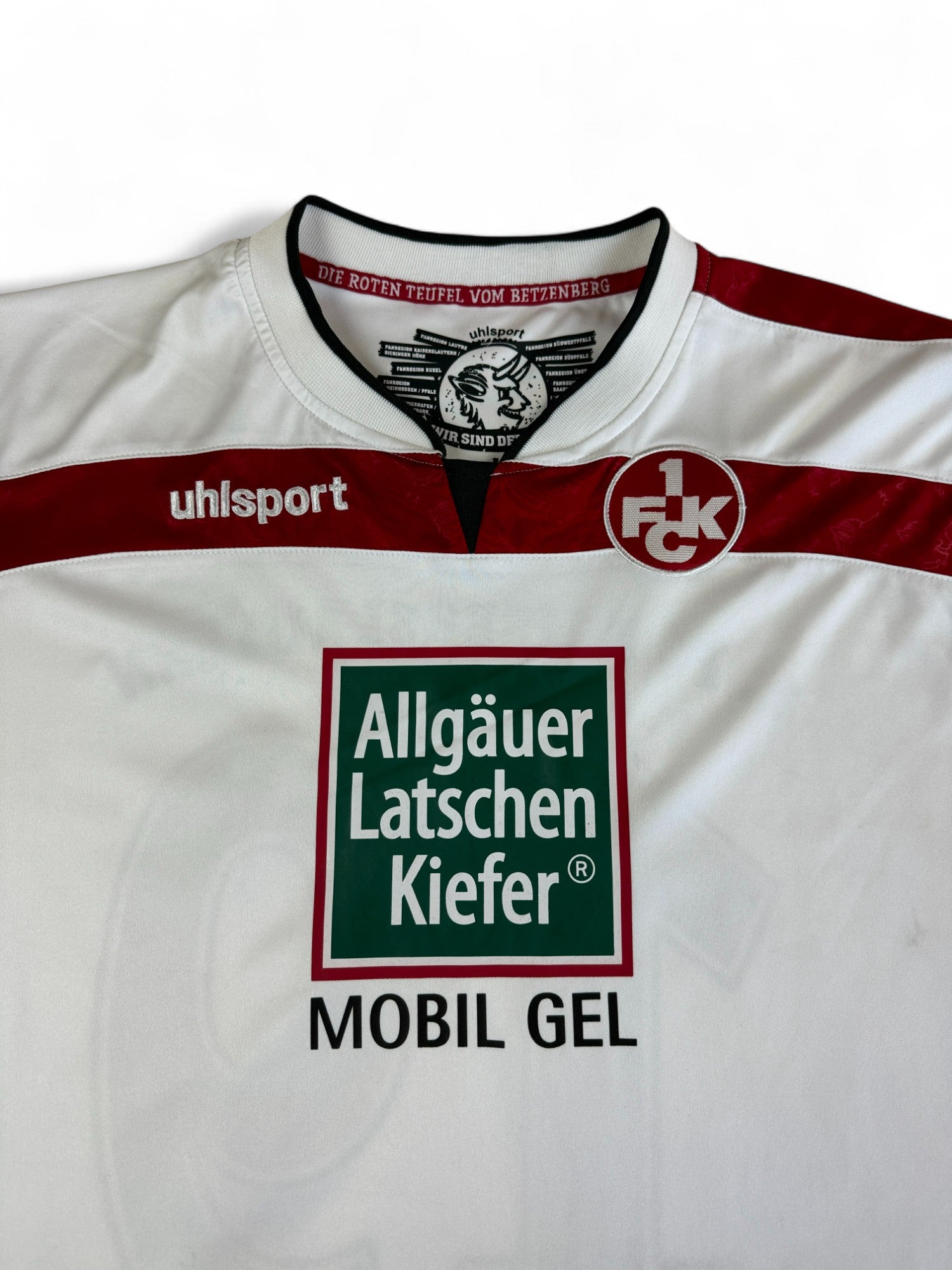 Uhlsport Trikot Kaiserslautern 2013/2014 #19 Gaus Weiß Rot L