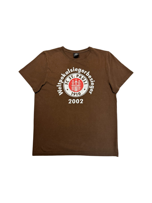 2002 St. Pauli Shirt Pauli vs. Bayern "Weltpokalsiegerbesieger" Braun S