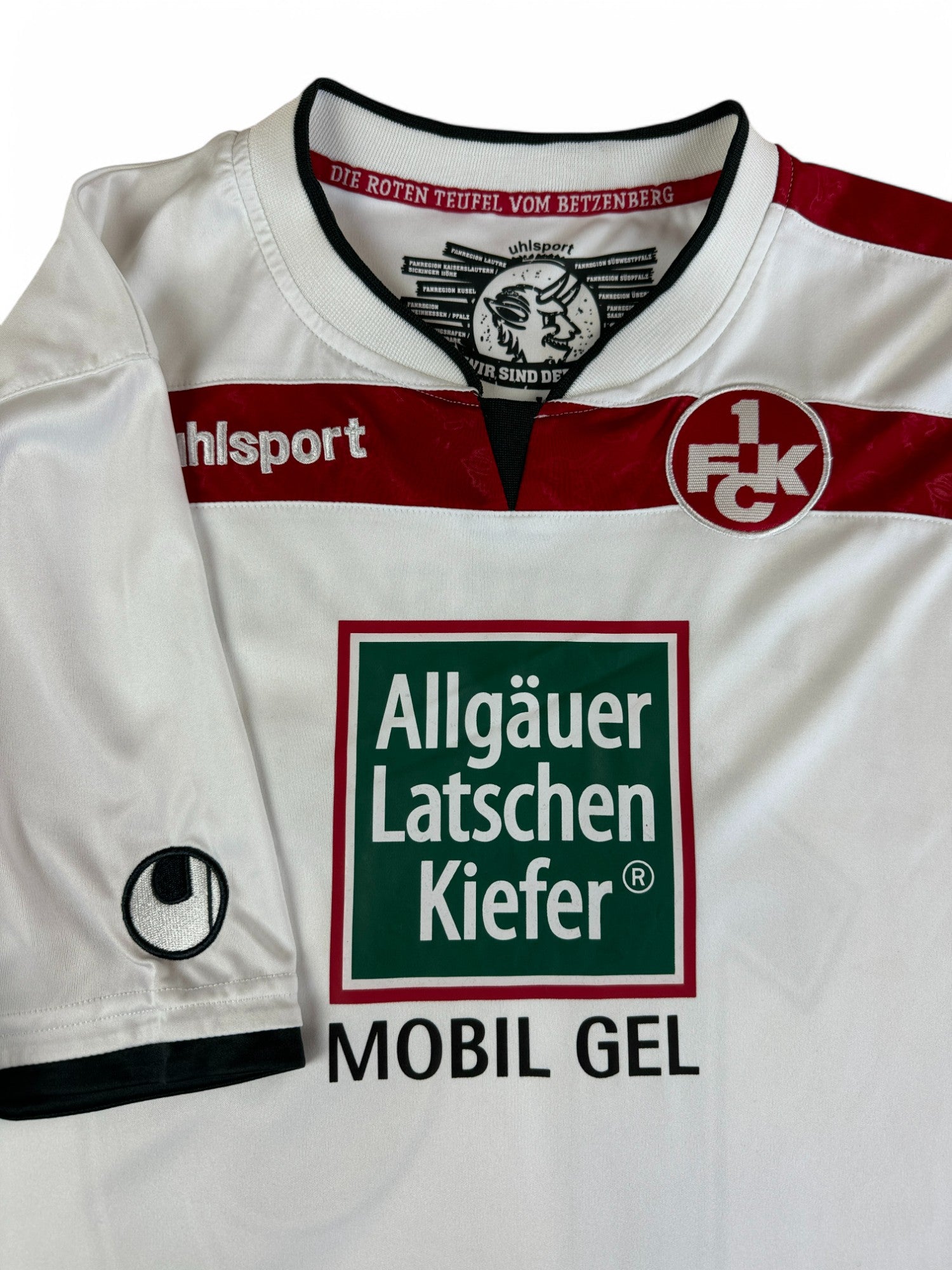 Uhlsport Trikot Kaiserslautern 2013/2014 #19 Gaus Weiß Rot L